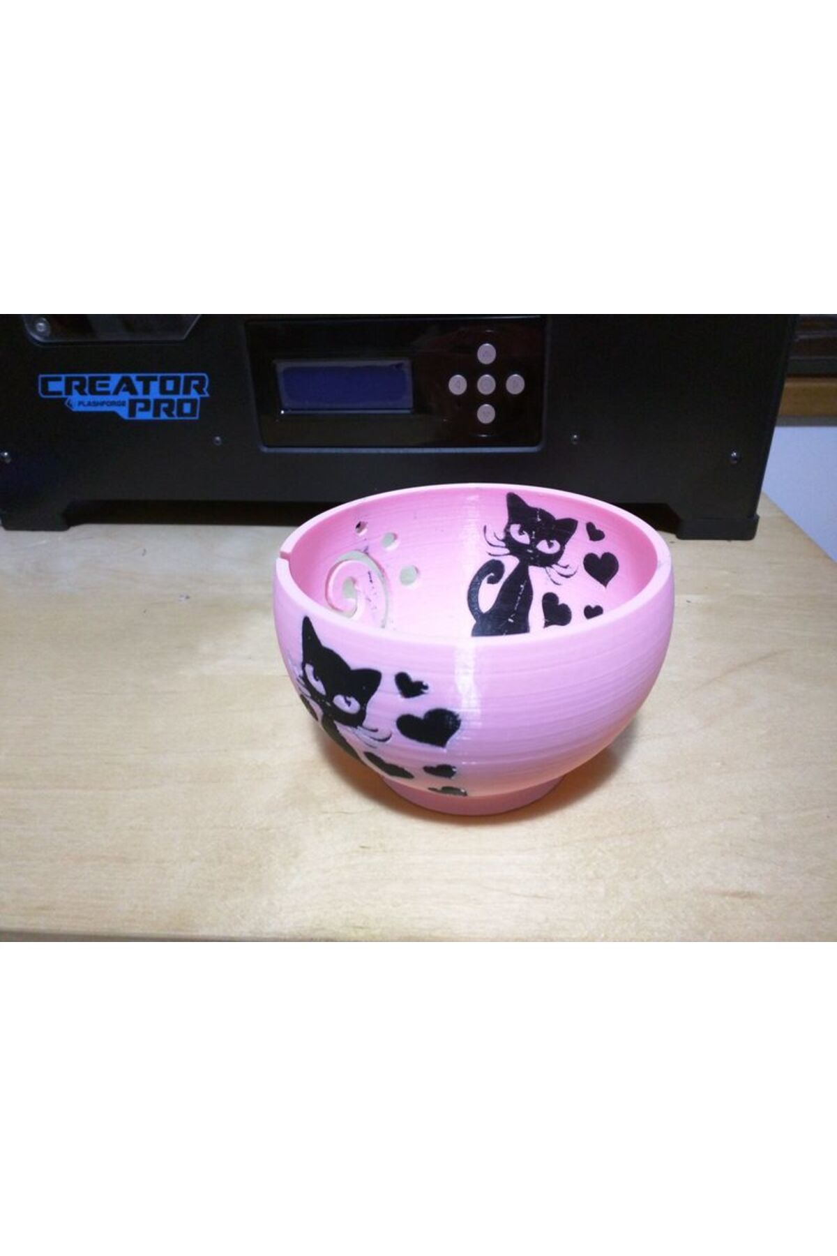 talaşoğlu Kitty motifli iplik kasesi