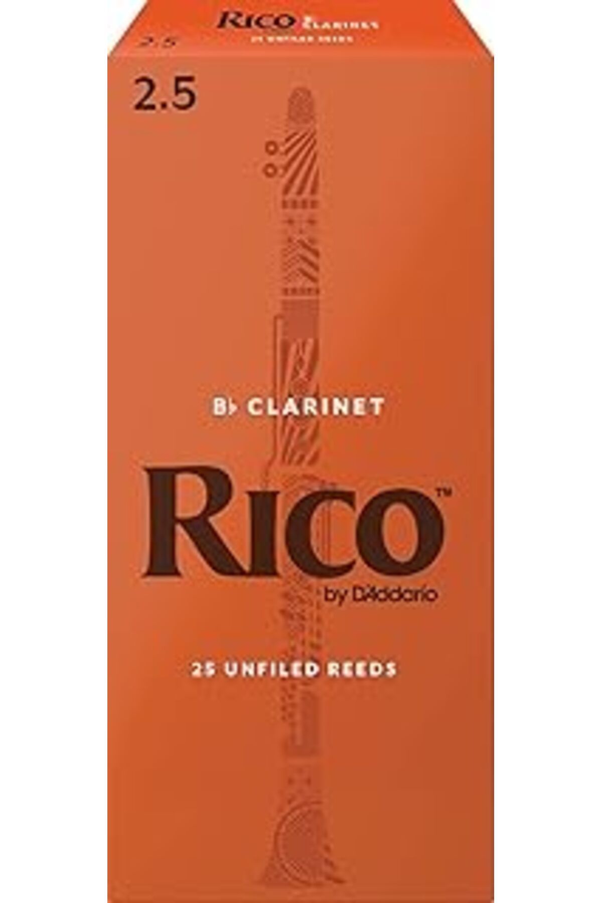 Pazarcan D'Addario Rico Bb Klarnet Yapraklar, Kalınlık 2,5 (25 Adet)