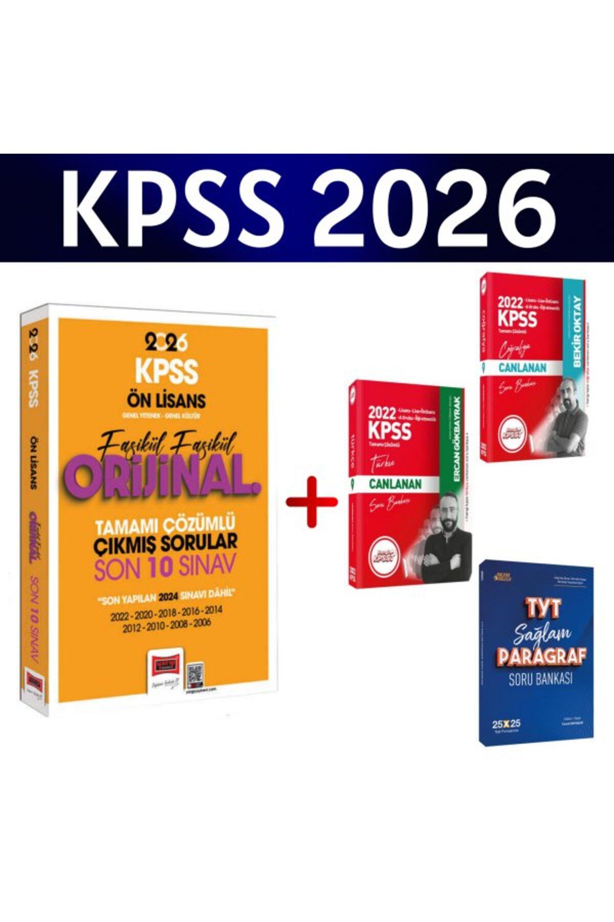 Hangi KPSS Yargı 2026 KPSS Ön Lisans GK-GY Fasikül Fasikül Çıkmış Son 10 Sınav + 3 Soru Bankası Hediye