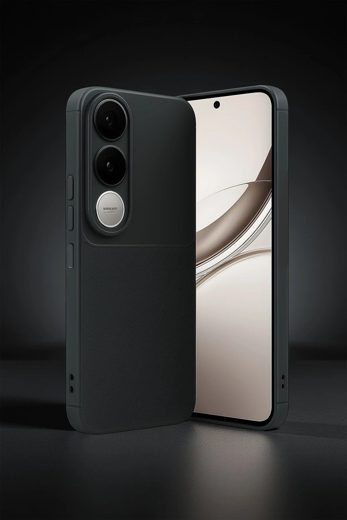 Toptan Bulurum Vivo V50 Lite 4G Auto Focus Karbon Kapak - Gri
