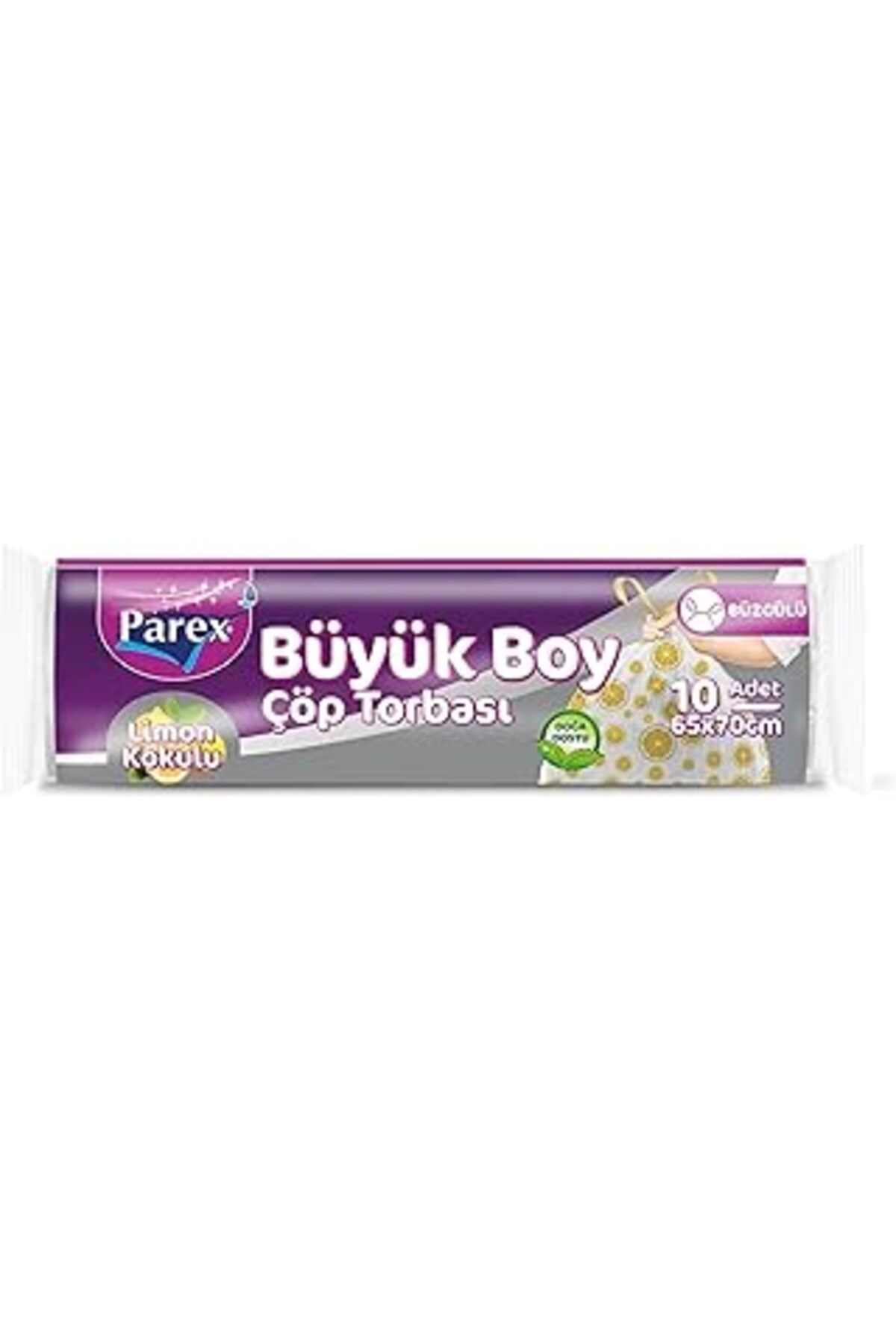 Pazarcan Parex Büzgülü Çöp Torbası Limon Kokulu Büyük Boy-Yeni