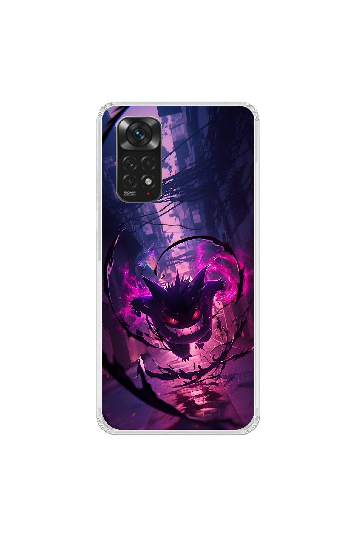 Dali Design Xiaomi Redmi Note 11 Uyumlu Şeffaf Kılıf Pokemon 2 Tasarımlı