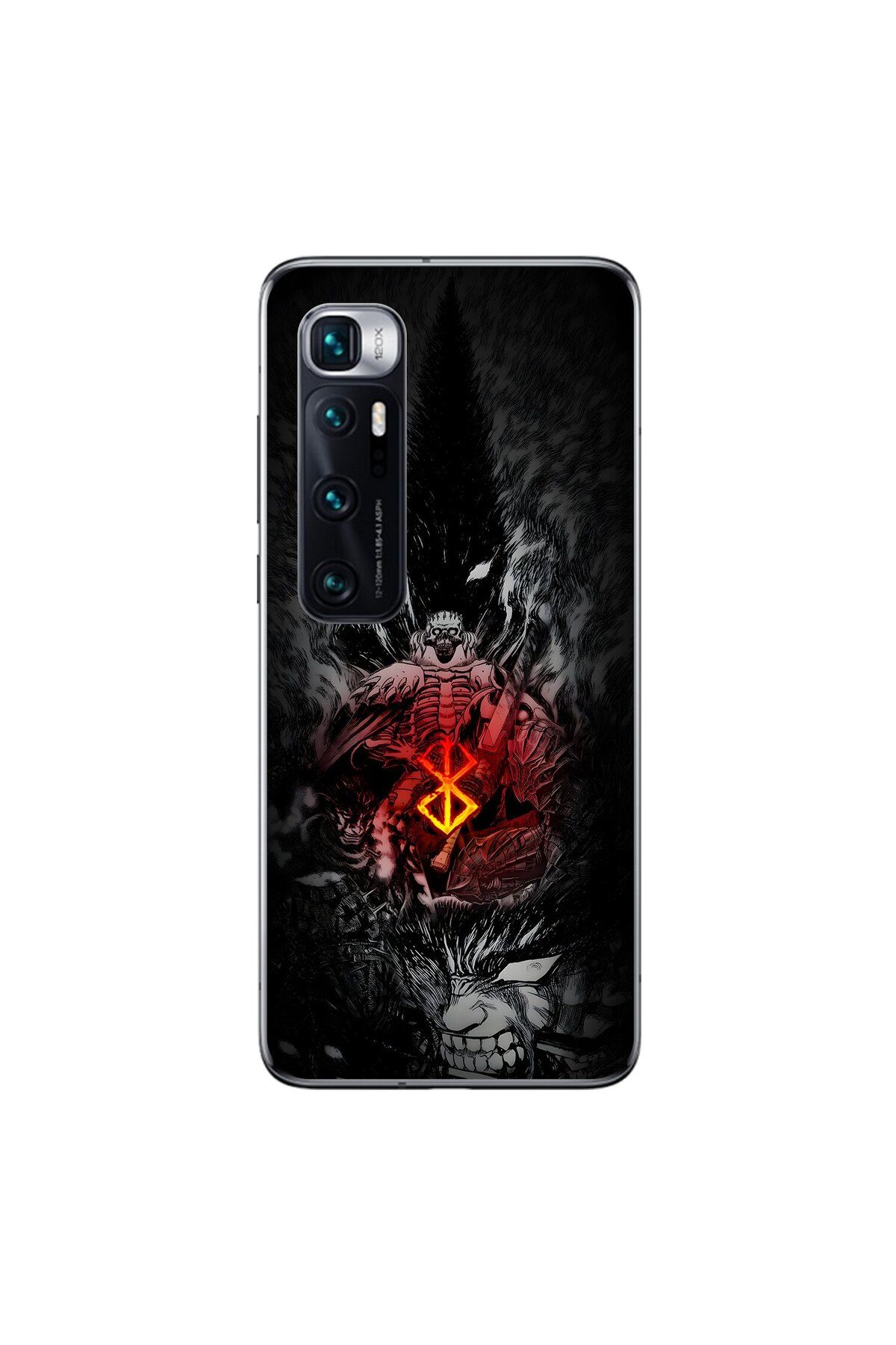 Dali Design Xiaomi Mi 10 Pro Uyumlu Şeffaf Kılıf Berserk 2 Tasarımlı