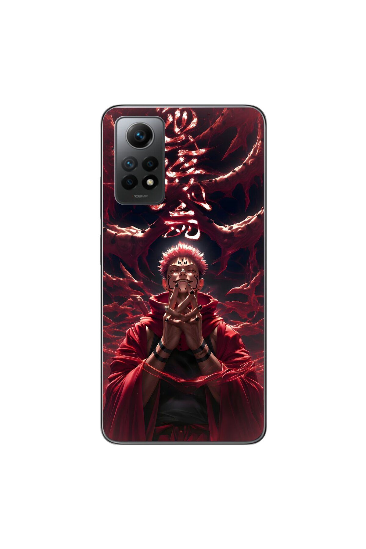Dali Design Xiaomi Redmi Note 12 Pro Uyumlu Şeffaf Kılıf Jujutsu Kaisen 1 Tasarımlı