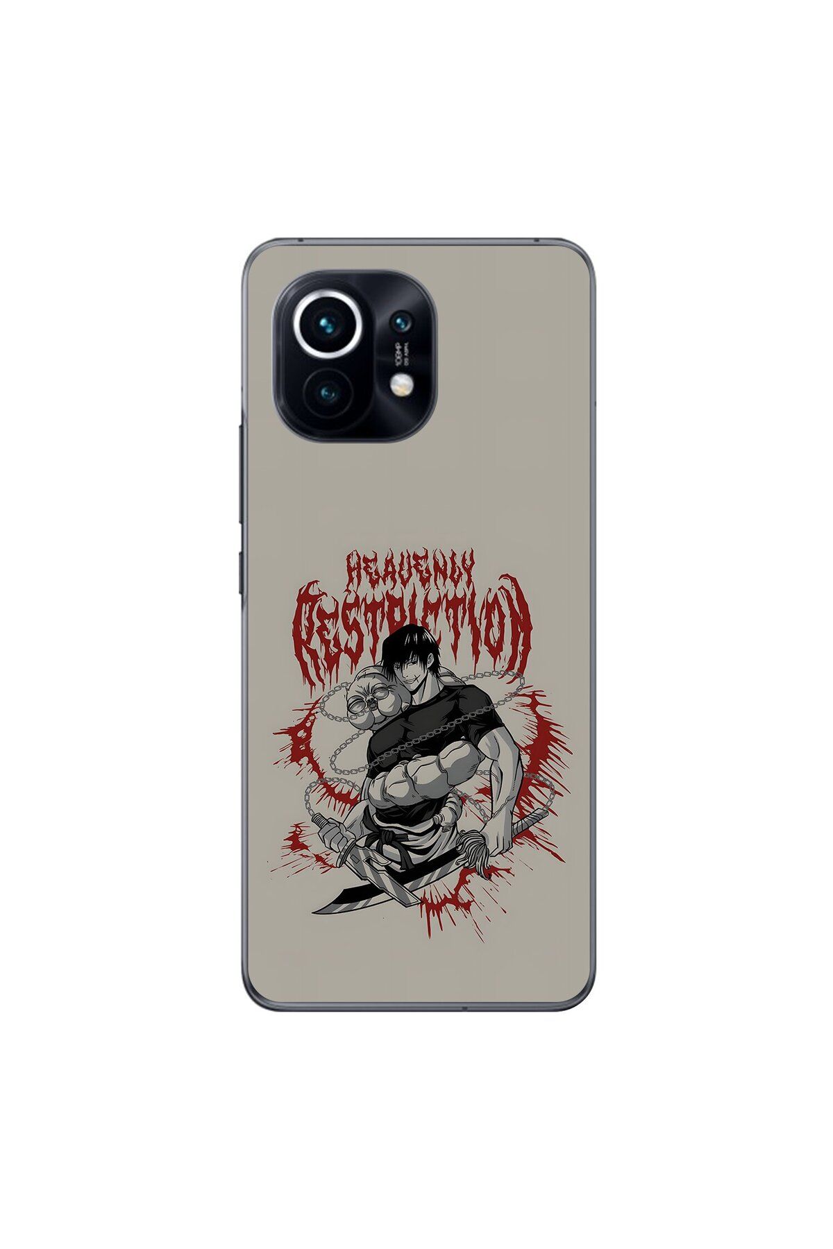 Dali Design Xiaomi Mi 11 Uyumlu Şeffaf Kılıf Jujutsu Kaisen 2 Tasarımlı