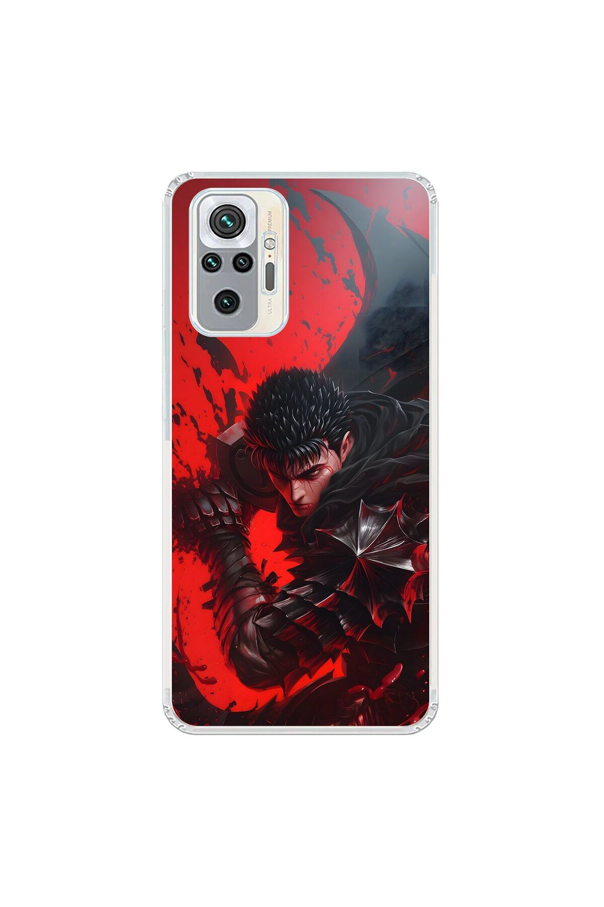 Dali Design Xiaomi Redmi Note 10 Pro Uyumlu Şeffaf Kılıf Berserk 3 Tasarımlı