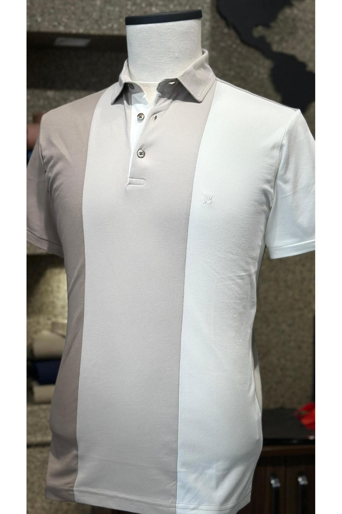 ELEVLİ Polo Yaka Erkek T-Shirt Kahverengi