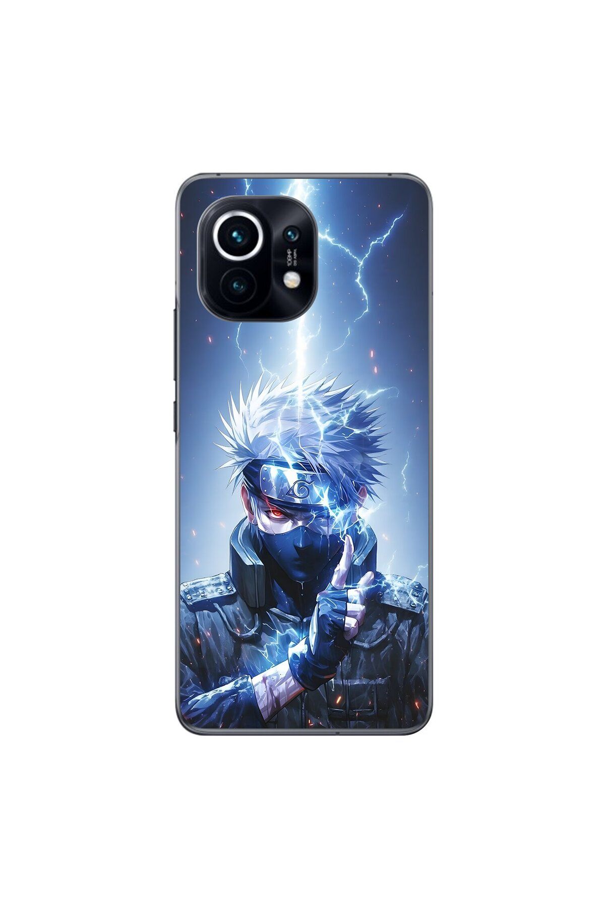 Dali Design Xiaomi Mi 11 Uyumlu Şeffaf Kılıf Naruto Kakashi Tasarımlı