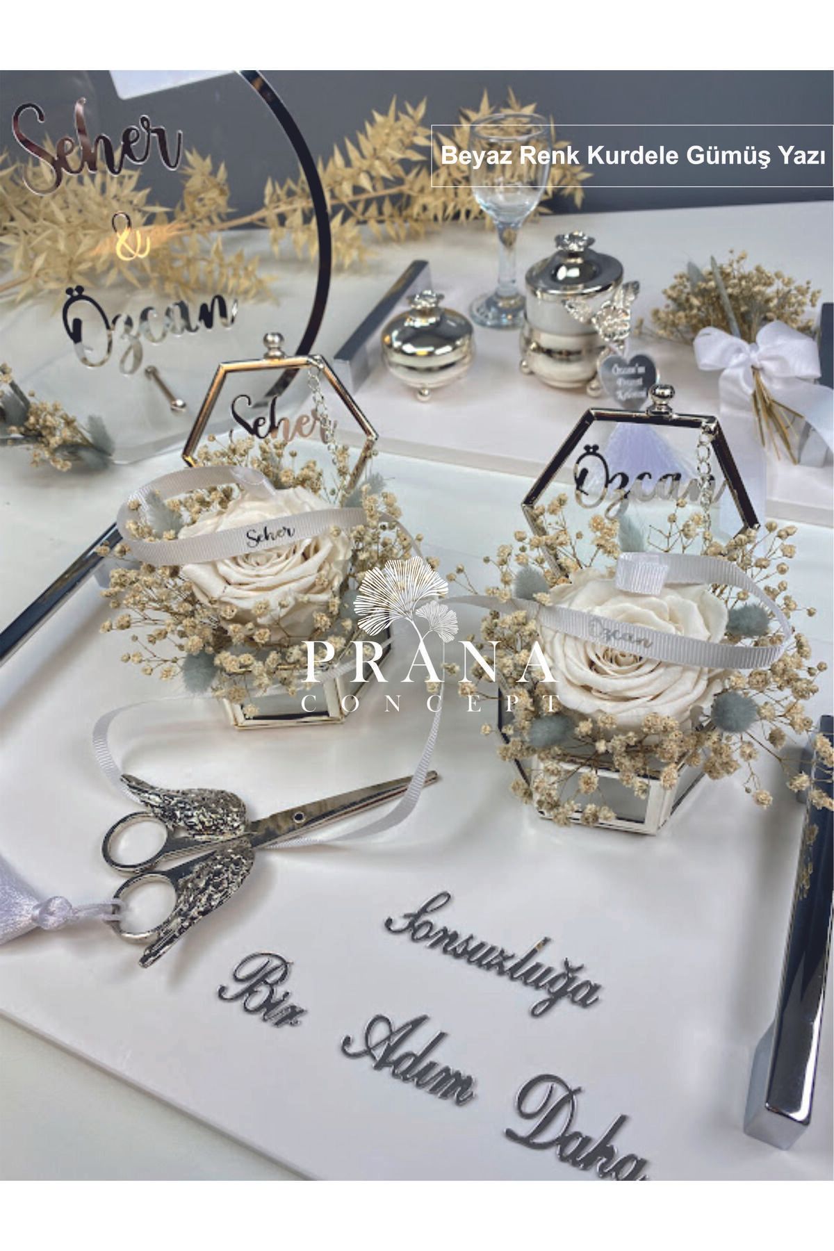 shop 1 cm Yüzük Kurdelesi Nişan Tepsisi