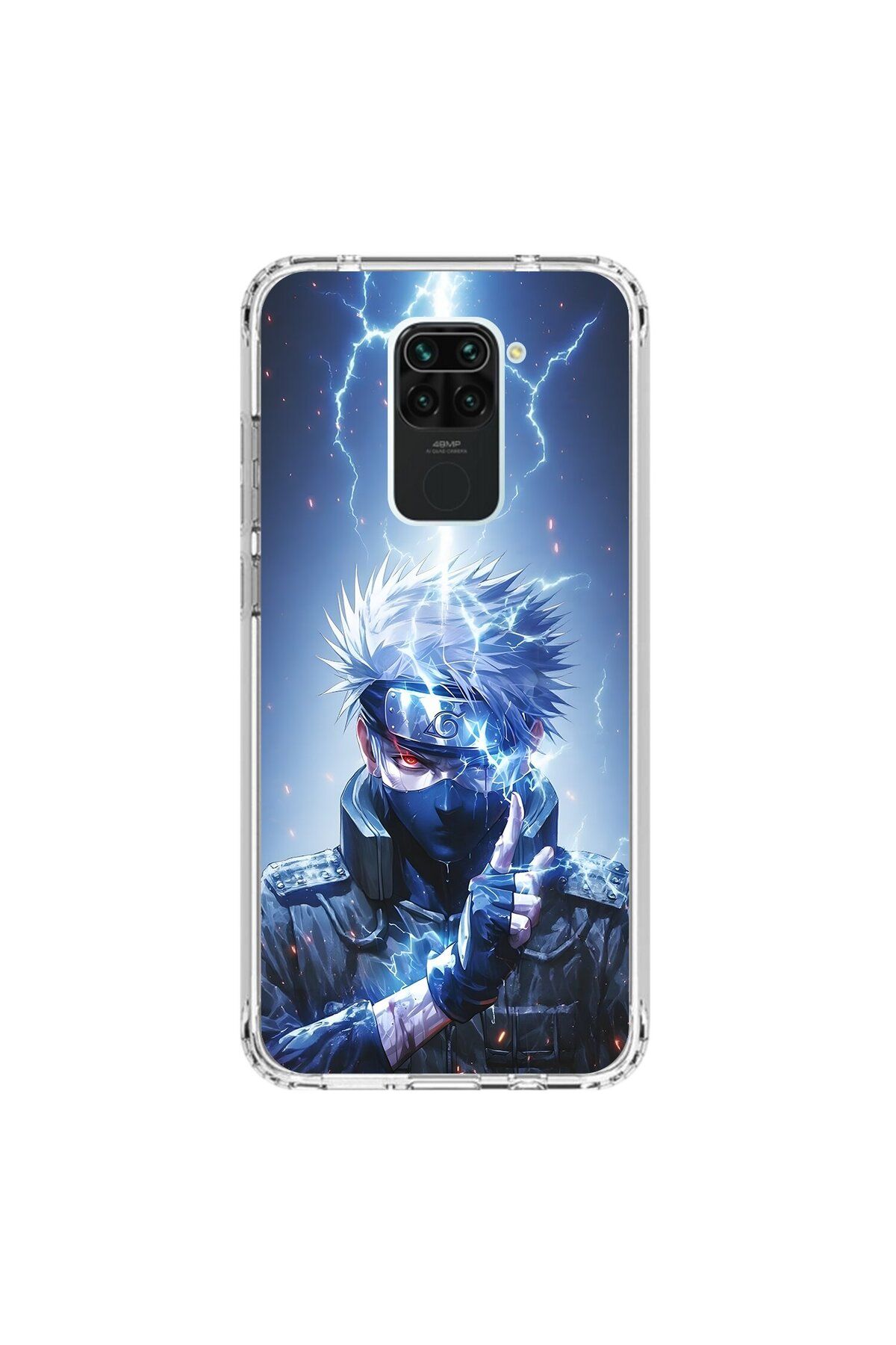 Dali Design Xiaomi Redmi Note 9 Uyumlu Şeffaf Kılıf Naruto Kakashi Tasarımlı