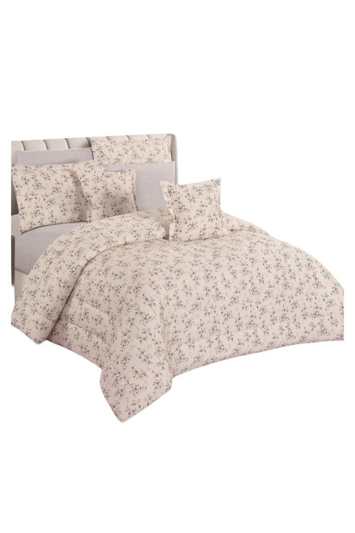 smart home-Double-sided comforter set, 8-piece comforter with comfortable inner filling, 8-piece double comforter fits two people's beds 4