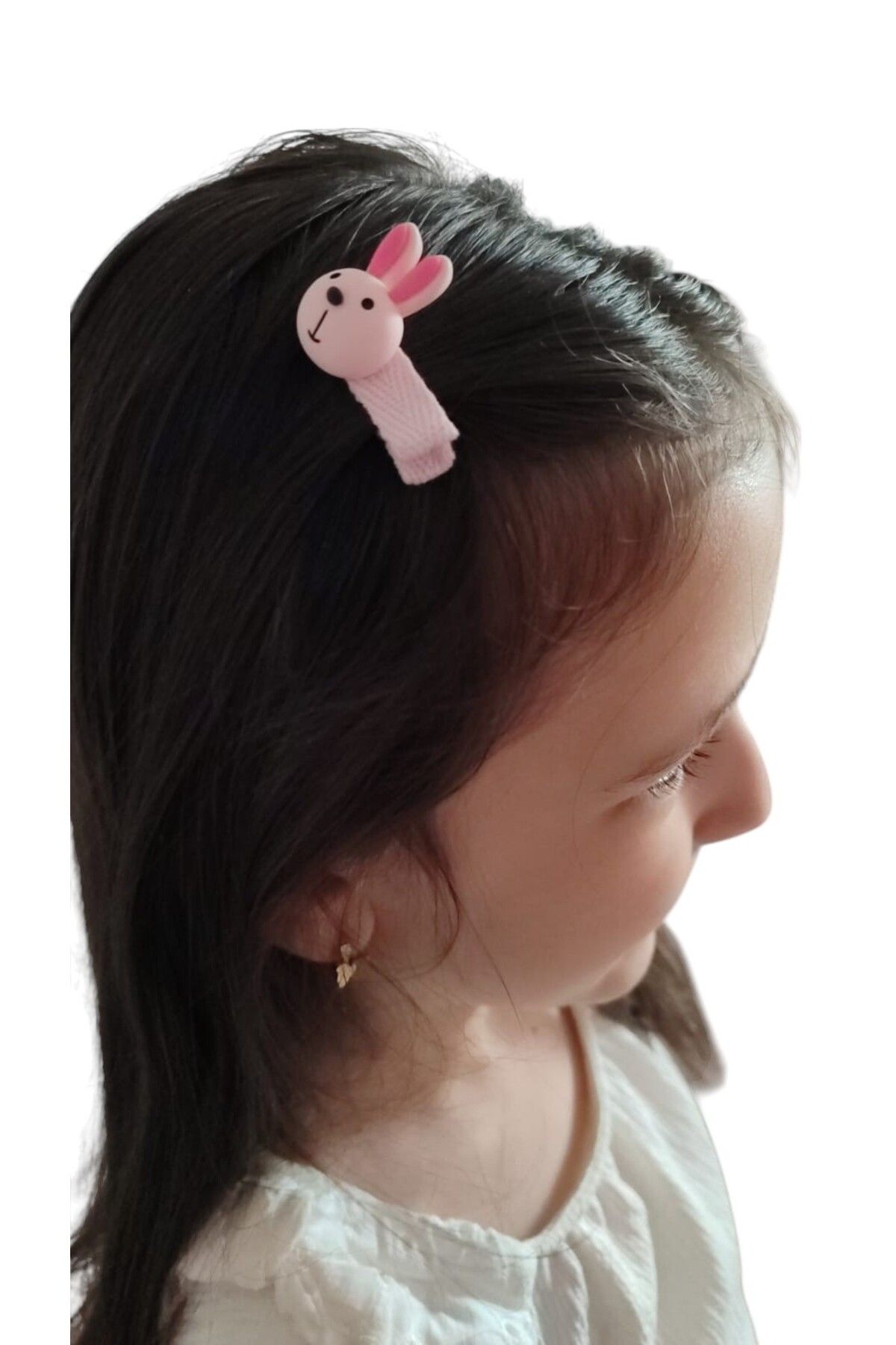 FAMEMUS ACCESSORY Sevimli Tavşan Figürlü Çocuk Saç Tokası – 2’li Set