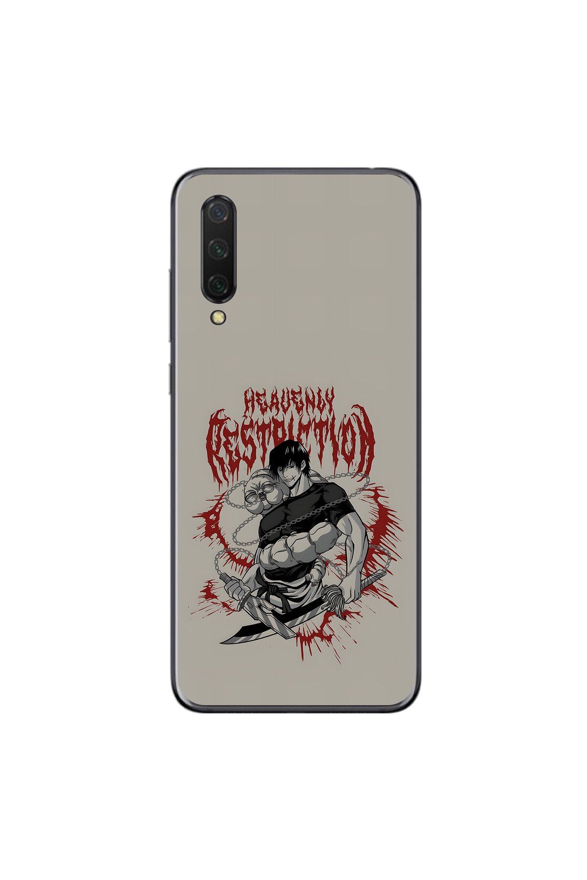 Dali Design Xiaomi Mi 9 Lite Uyumlu Şeffaf Kılıf Jujutsu Kaisen 2 Tasarımlı