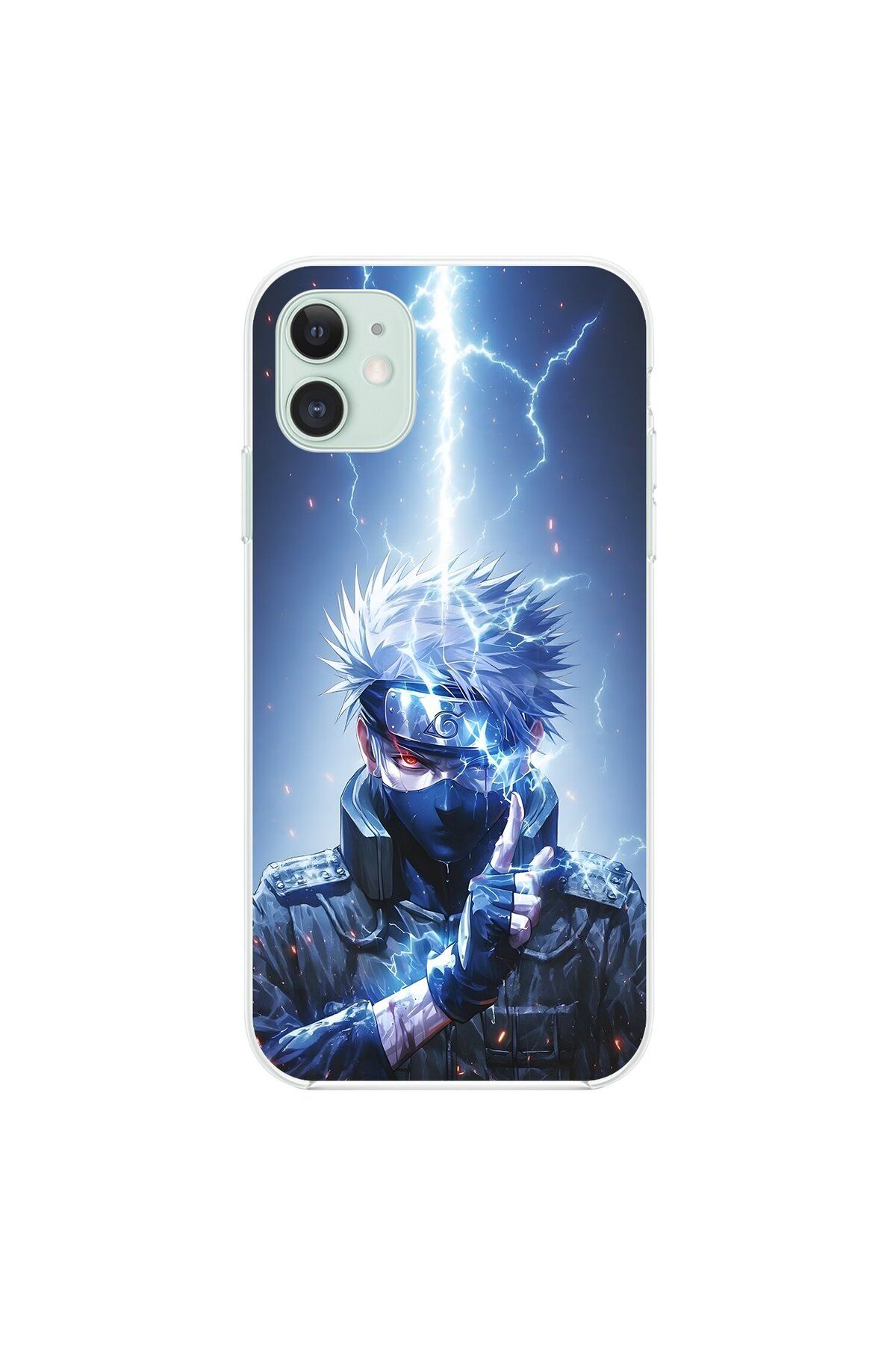 Dali Design iPhone 11 Uyumlu Şeffaf Kılıf Naruto Kakashi Tasarımlı