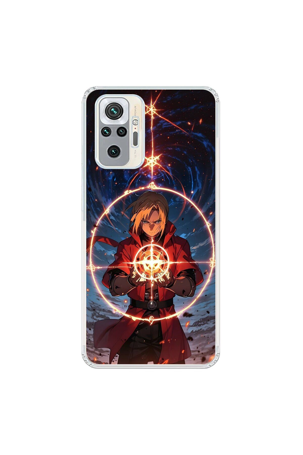 Dali Design Xiaomi Redmi Note 10 Pro Uyumlu Şeffaf Kılıf Fullmetal Alchemist 1 Tasarımlı