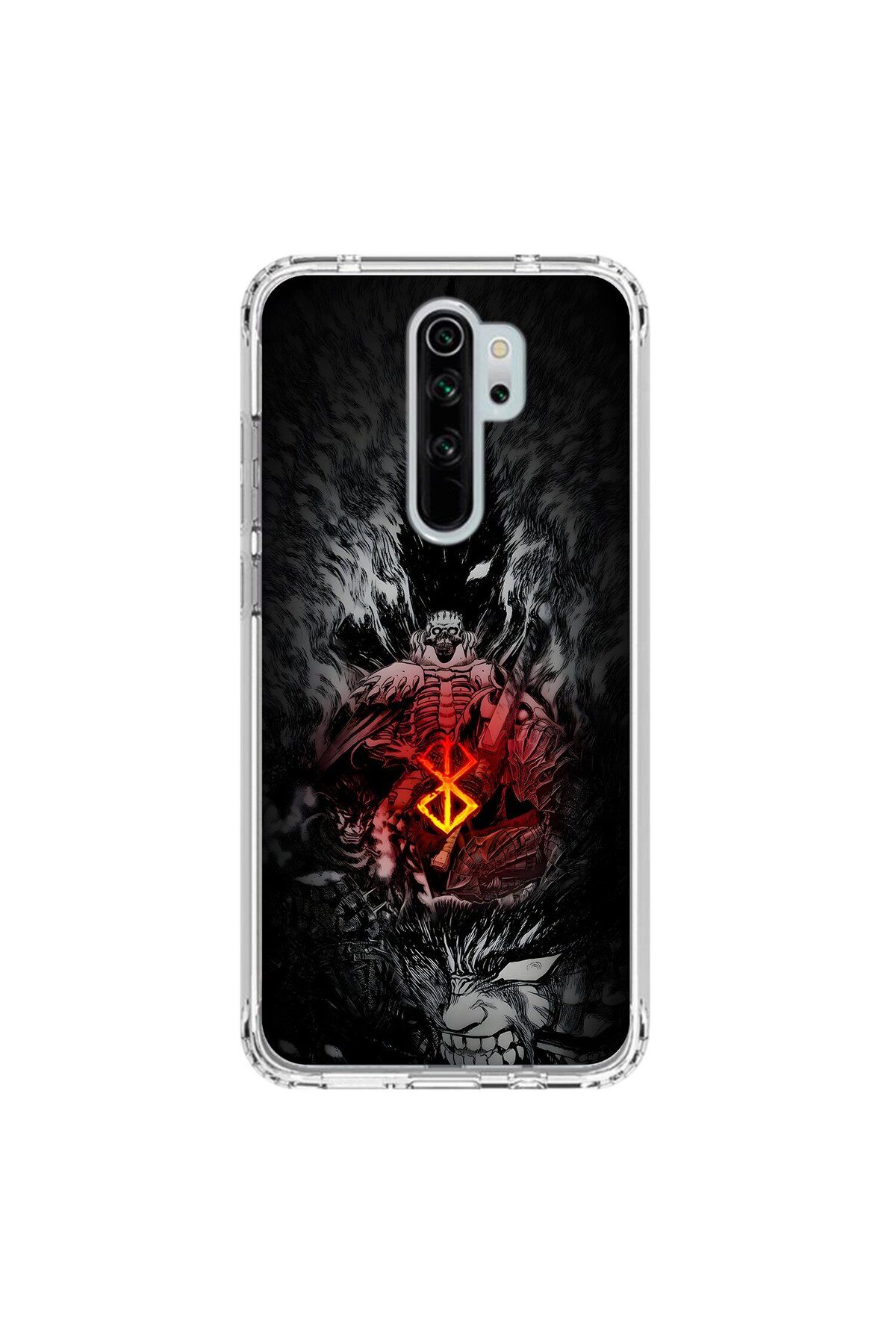 Dali Design Xiaomi Redmi Note 8 Pro Uyumlu Şeffaf Kılıf Berserk 2 Tasarımlı