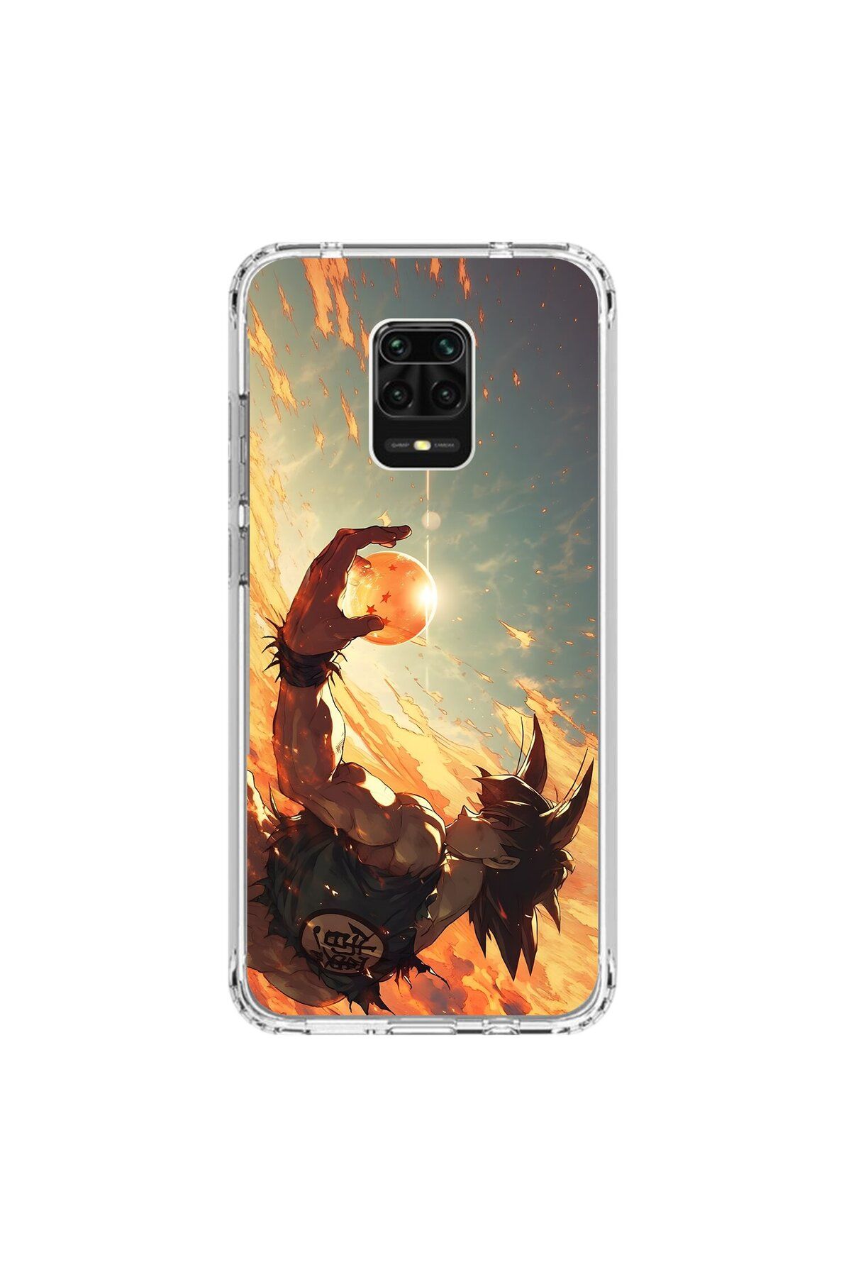 Dali Design Xiaomi Redmi Note 9 Pro Uyumlu Şeffaf Kılıf Dragon Ball-Z 3 Tasarımlı
