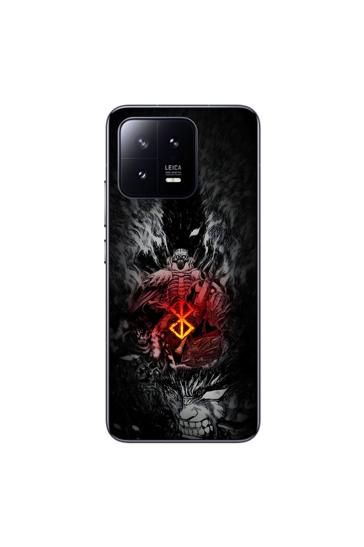 Dali Design Xiaomi Mi 13 Uyumlu Şeffaf Kılıf Berserk 2 Tasarımlı