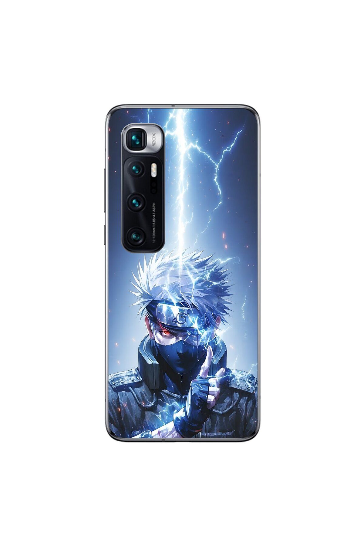 Dali Design Xiaomi Mi 10 Pro Uyumlu Şeffaf Kılıf Naruto Kakashi Tasarımlı