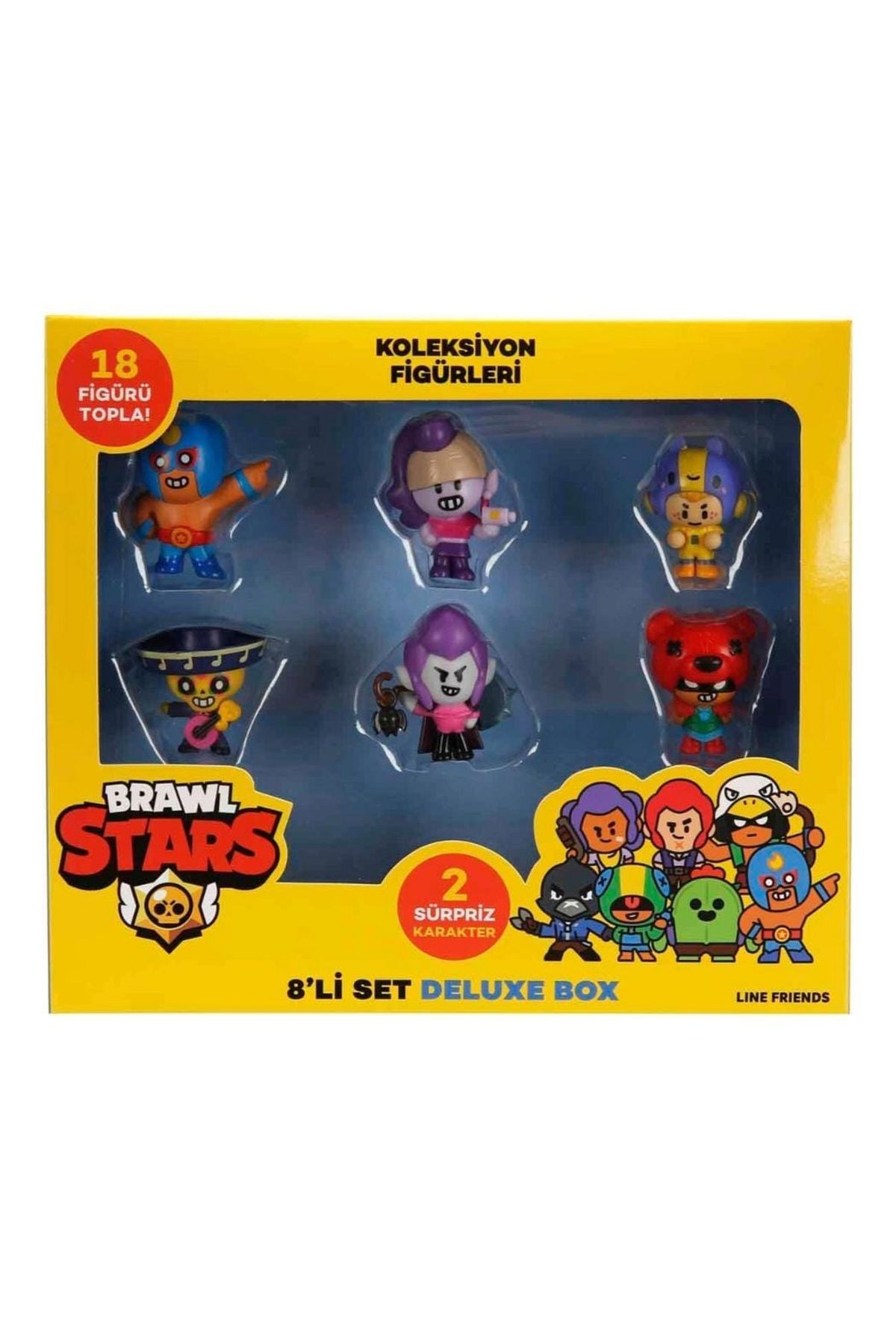 Tower Toys BRW2070 Brawl Stars Delüks 8'li Figür Seti