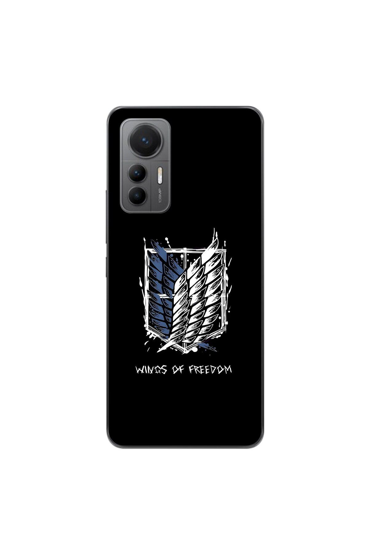 Dali Design Xiaomi Mi 12 Lite Uyumlu Şeffaf Kılıf Attack on Titan 1 Tasarımlı