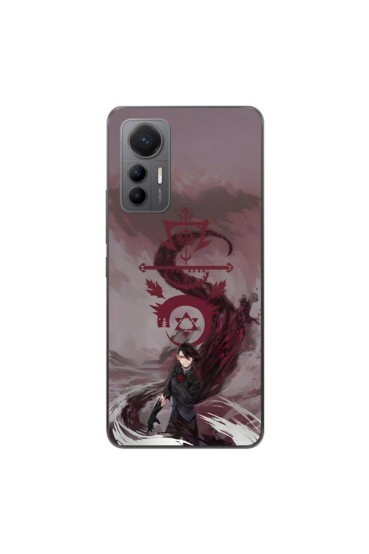 Dali Design Xiaomi Mi 12 Lite Uyumlu Şeffaf Kılıf Fullmetal Alchemist 3 Tasarımlı
