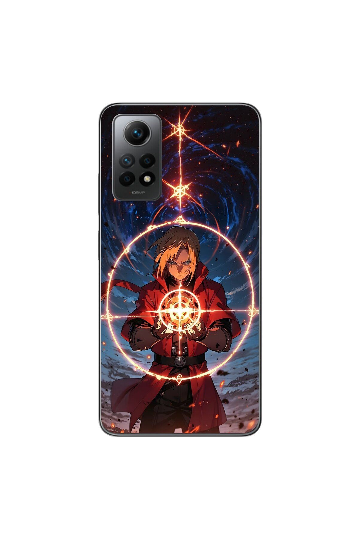 Dali Design Xiaomi Redmi Note 12 Pro Uyumlu Şeffaf Kılıf Fullmetal Alchemist 1 Tasarımlı