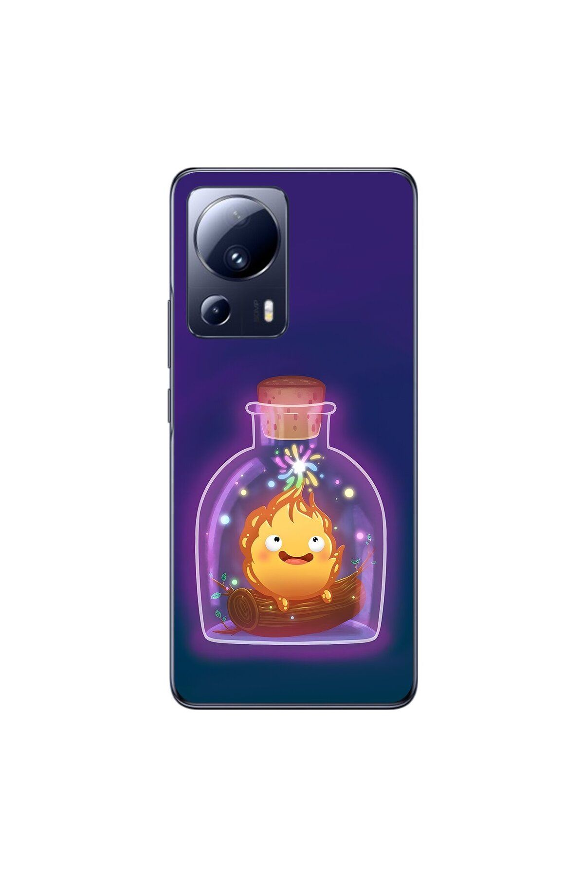 Dali Design Xiaomi Mi 13 Lite Uyumlu Şeffaf Kılıf Howls Moving Castle 2 Tasarımlı