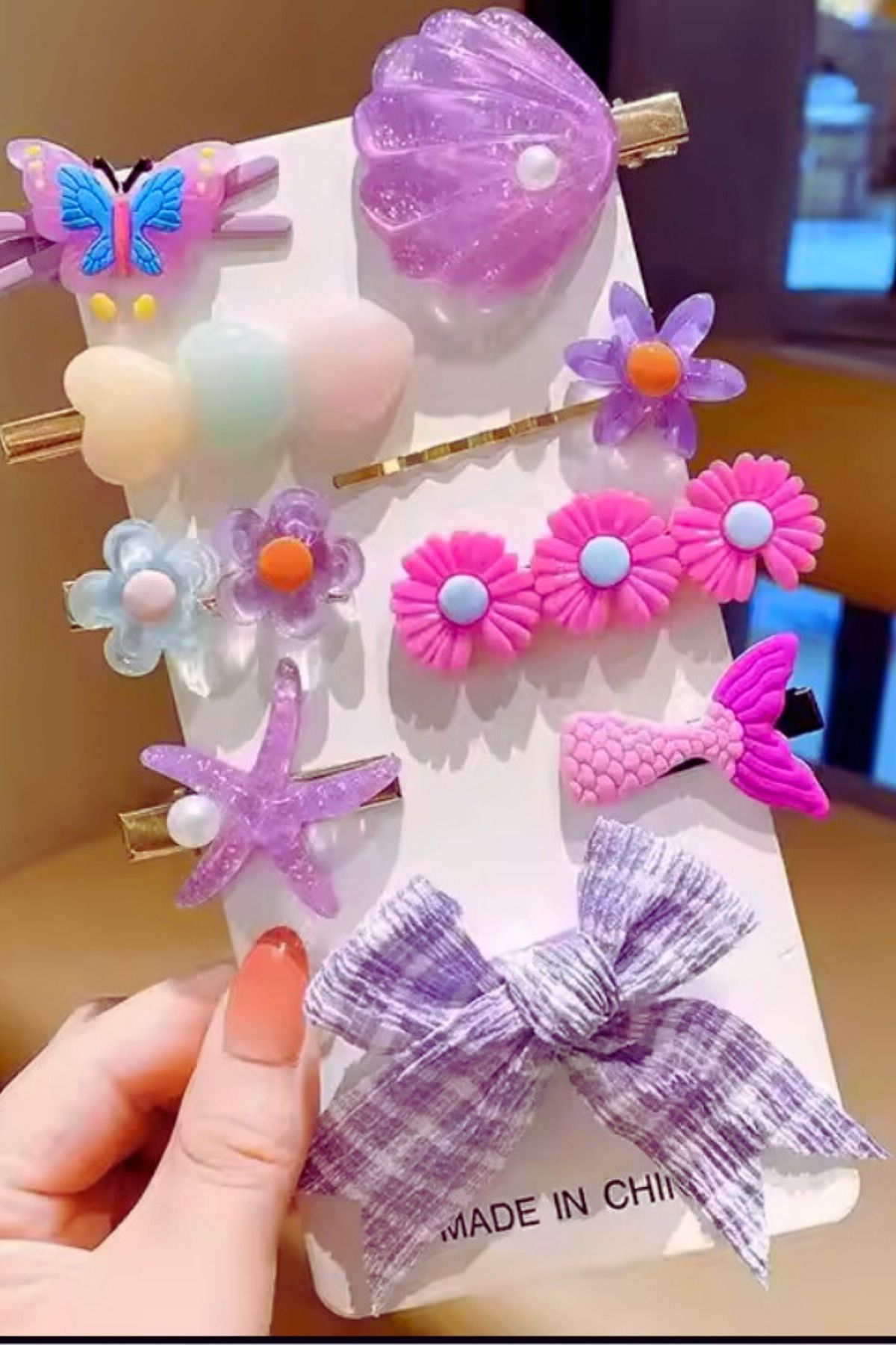 Nisankids Deniz Temalı Karışık Figürlü Pens Toka Seti 9 Parça