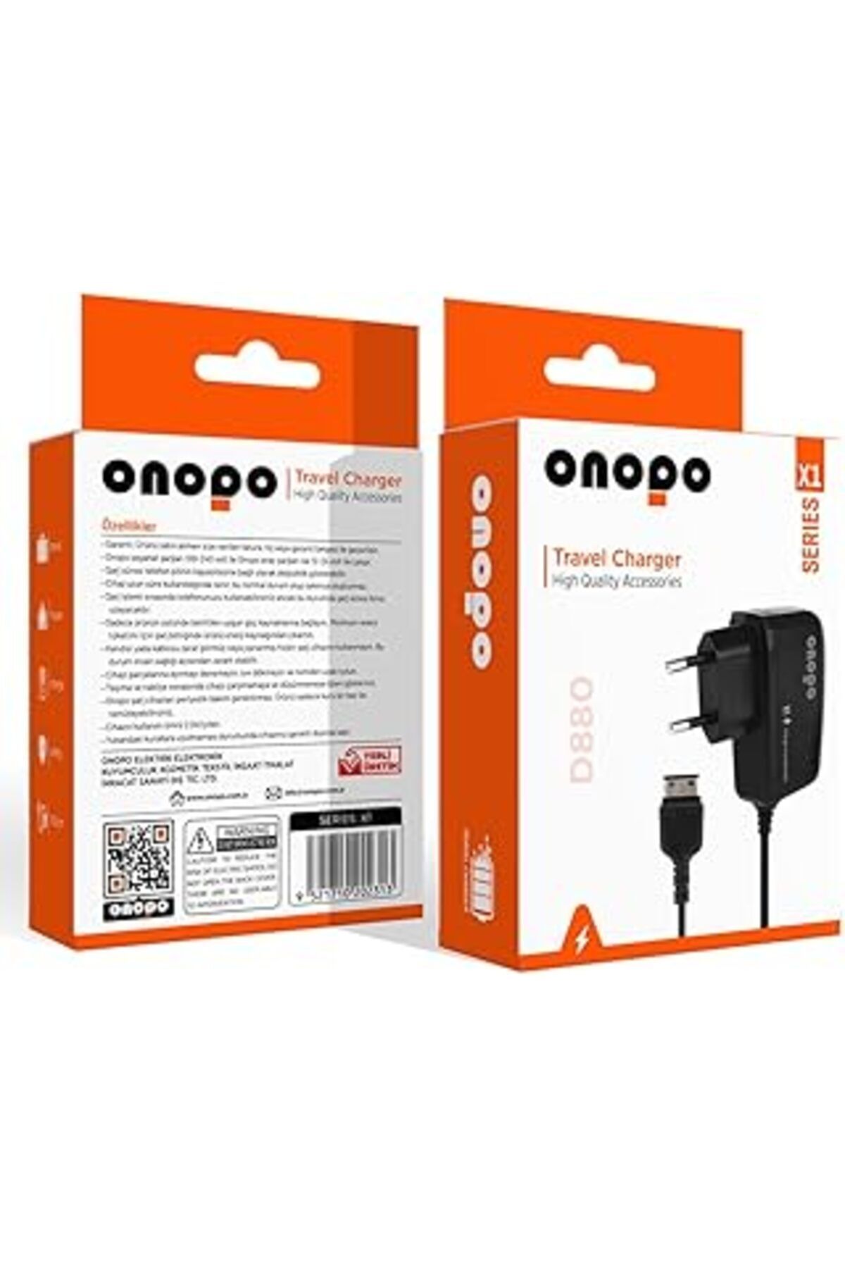 Pazarcan Onopo D880 Uyumlu Şarj Cihazı | Sm-D880, Gt-E1190, Gt-E1150, Gt-E1205, Gt-E1207 Ile Uyumludur | Güv
