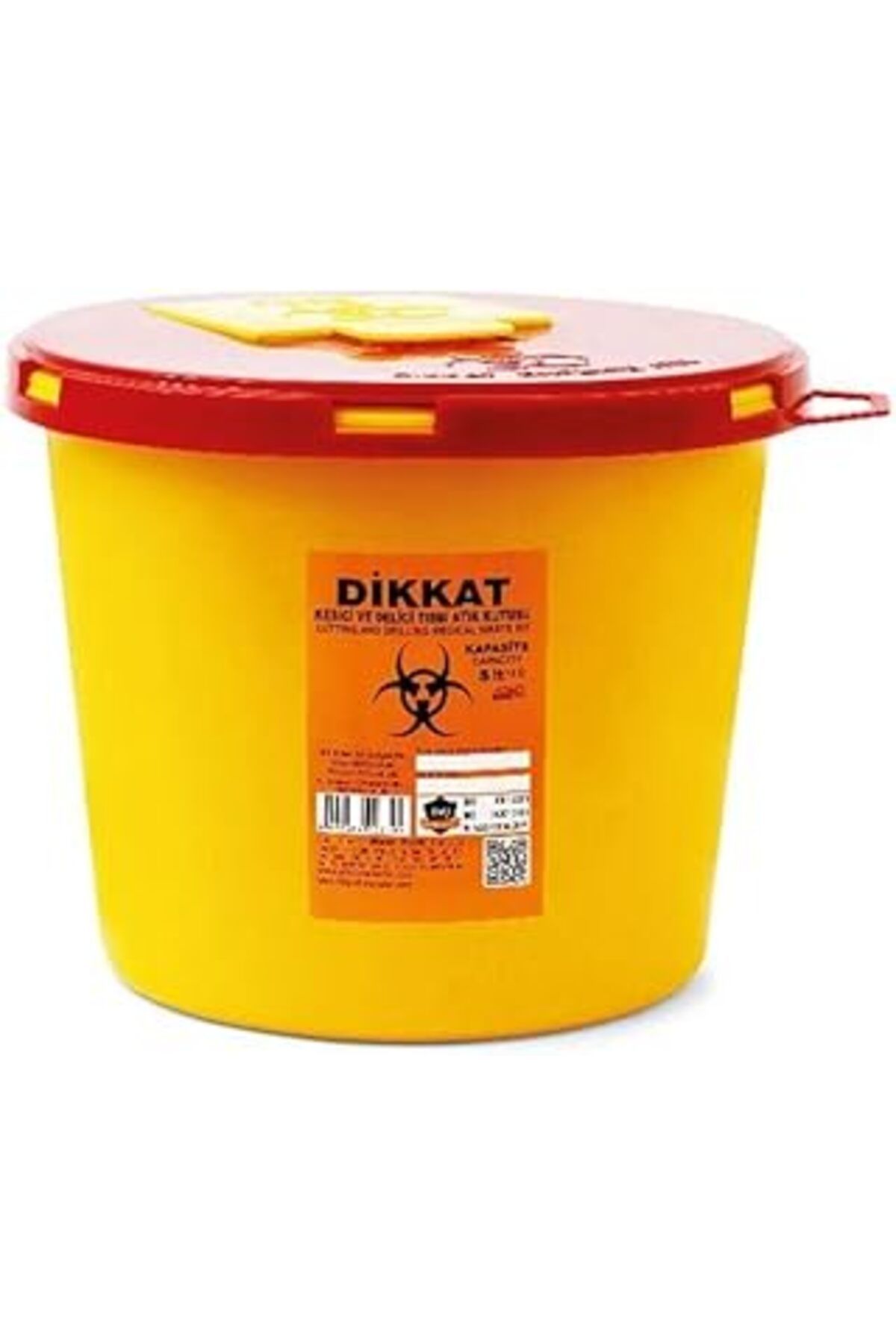 Pazarcan Çelikpençe 10 Adet Enfekte Atık Kutusu 5 Lt. + Tıbbi Atık Torbası 2 Adet