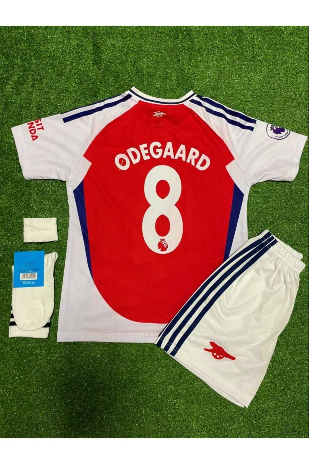 BARBITOS Arsenal 2024/25 Sezonu Martin Ødegaard iç Saha Çocuk Forması 4'lü Set