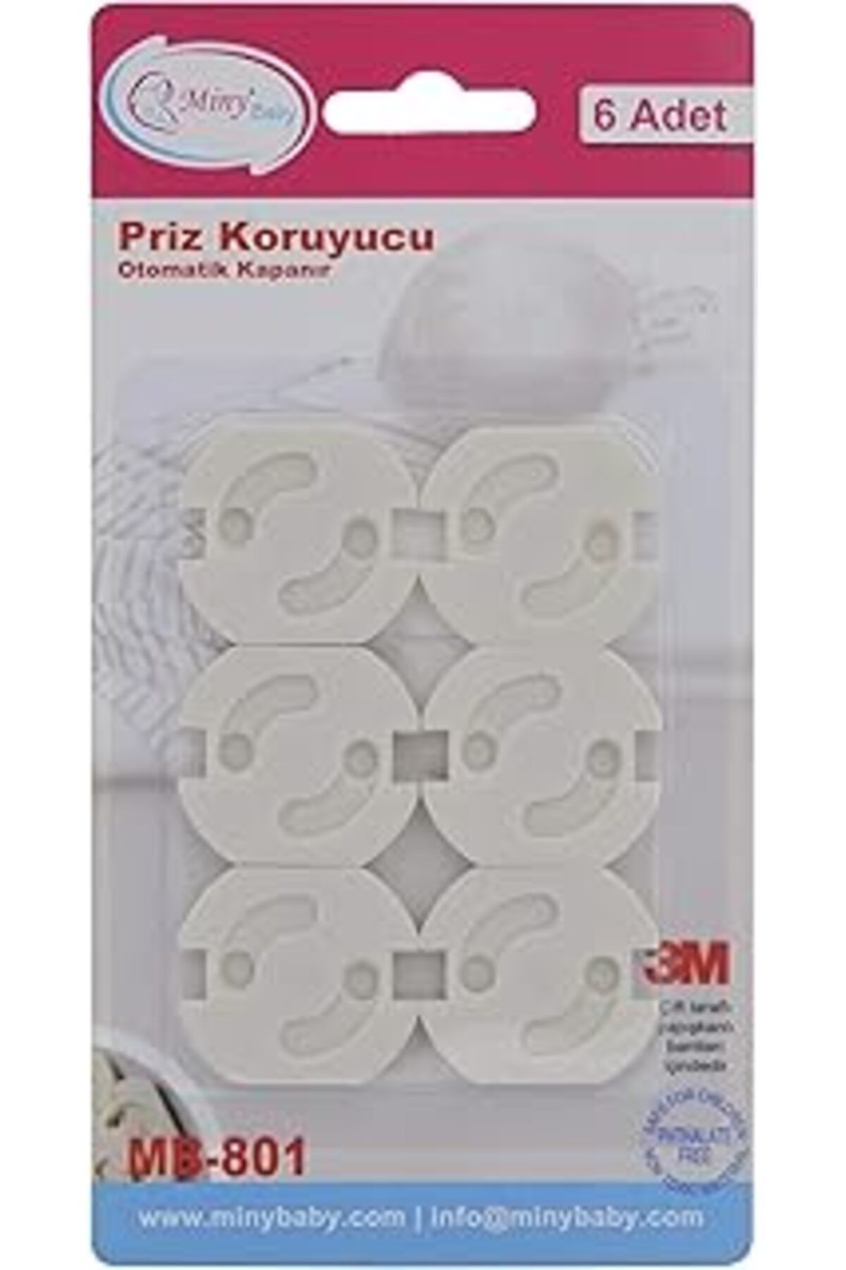 TBSProjects Miny Baby Otomatik Kapanır Priz Koruyucu