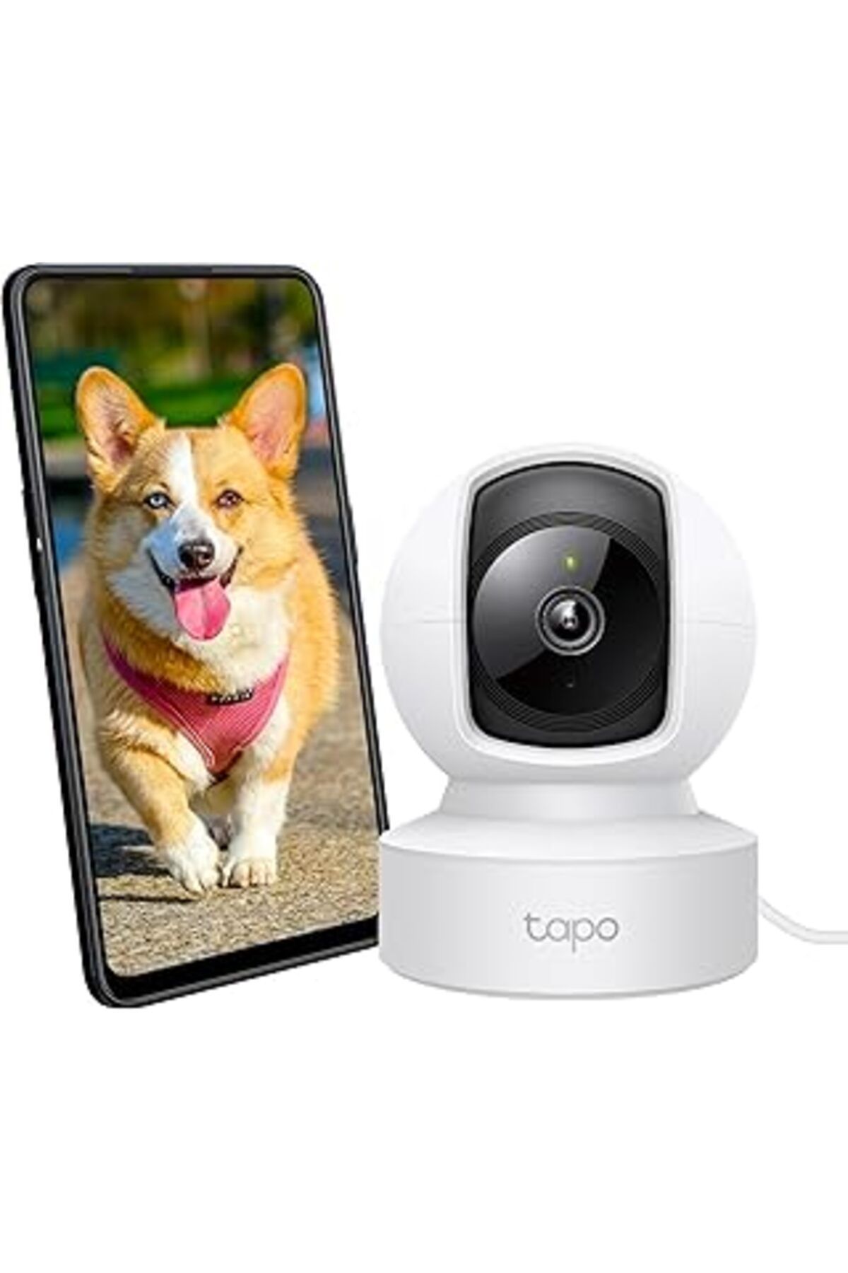 TBSProjects Tapo C212, 2K 3Mp İç Mekan Wi-Fi/Ethernet Güvenlik Kamerası, Kişi Tespit Ve Hareket Takibi, 360°, G