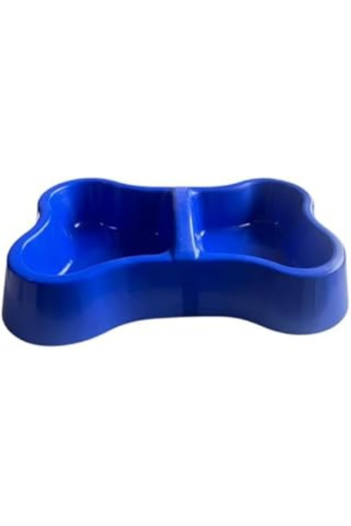 Qedii Glipet Miapet Plastik Kemik Kedi-Köpek Mama Ve Su Kabı 400/400 Ml Mavi