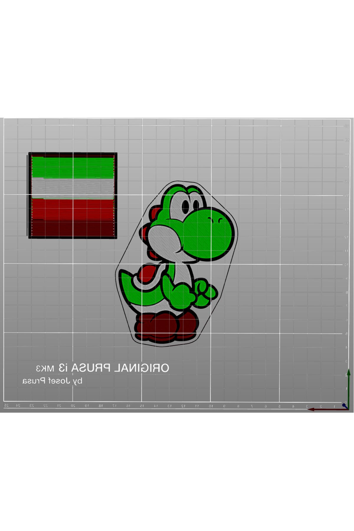 Vision Craft Yoshi MMU - Çoklu Malzeme - Mutfak Mıknatısları (3 Adet)