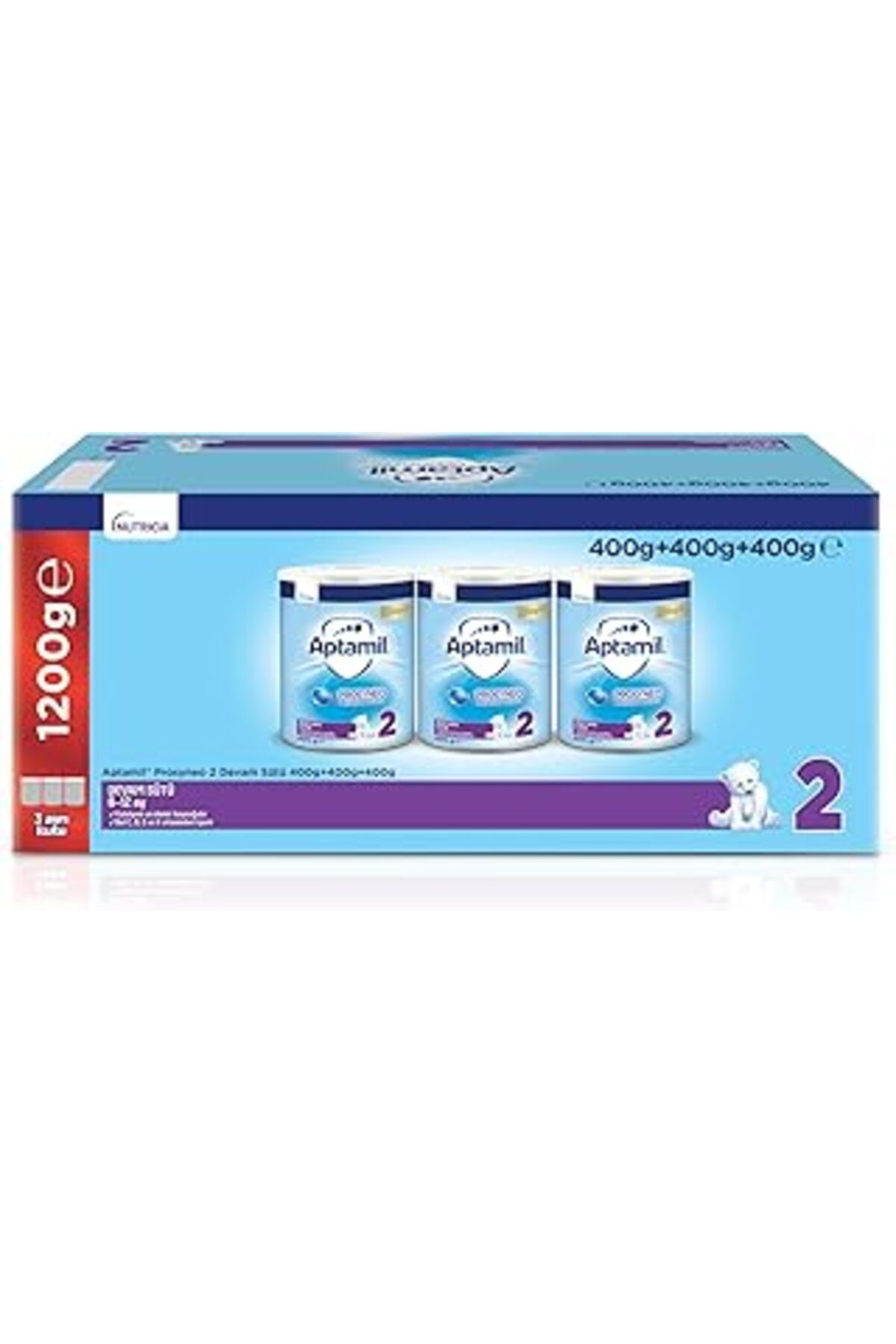 Qedii Aptamil Prosyneo 2, 3X400Gr, Mega Boy Bebek Maması