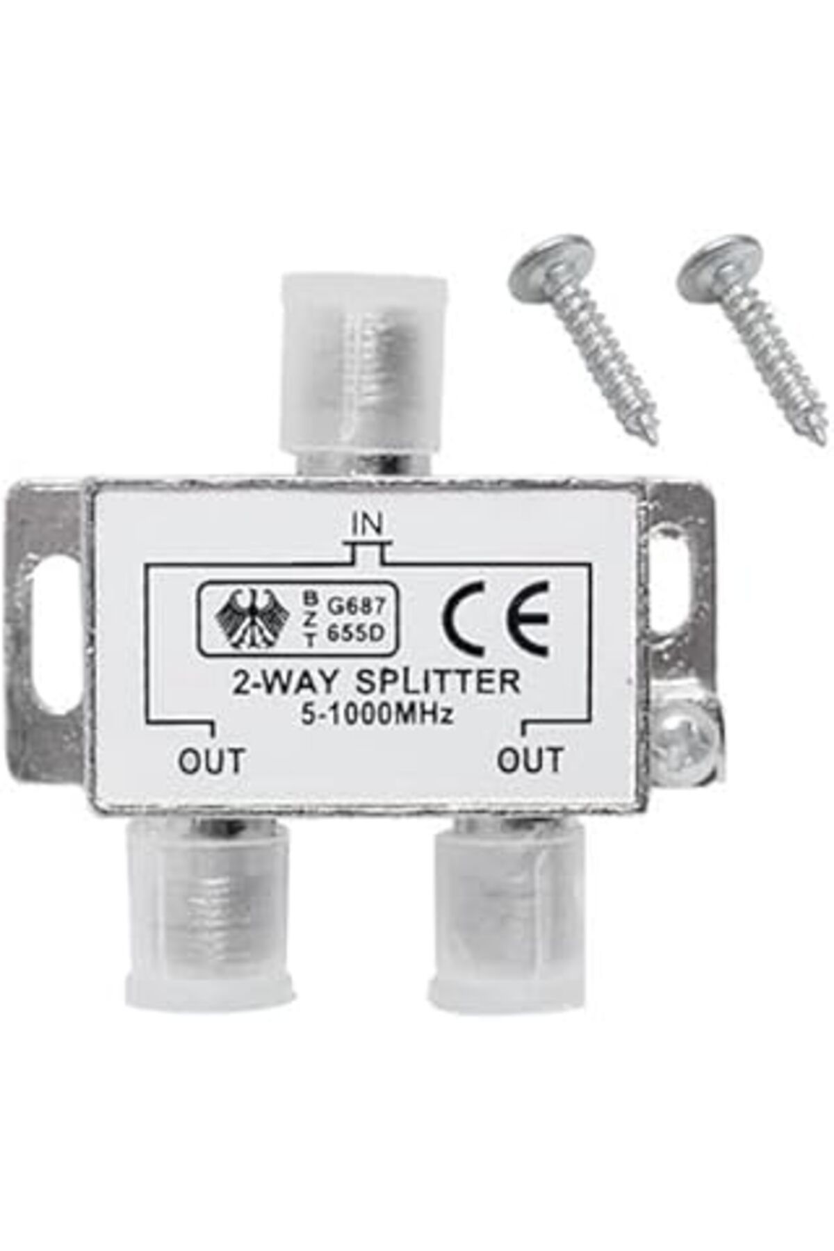 Pazarcan 2 Li Uydu Splitter Kablo Tv Rg6 Anten Çoklayıcı Dağıtıcı