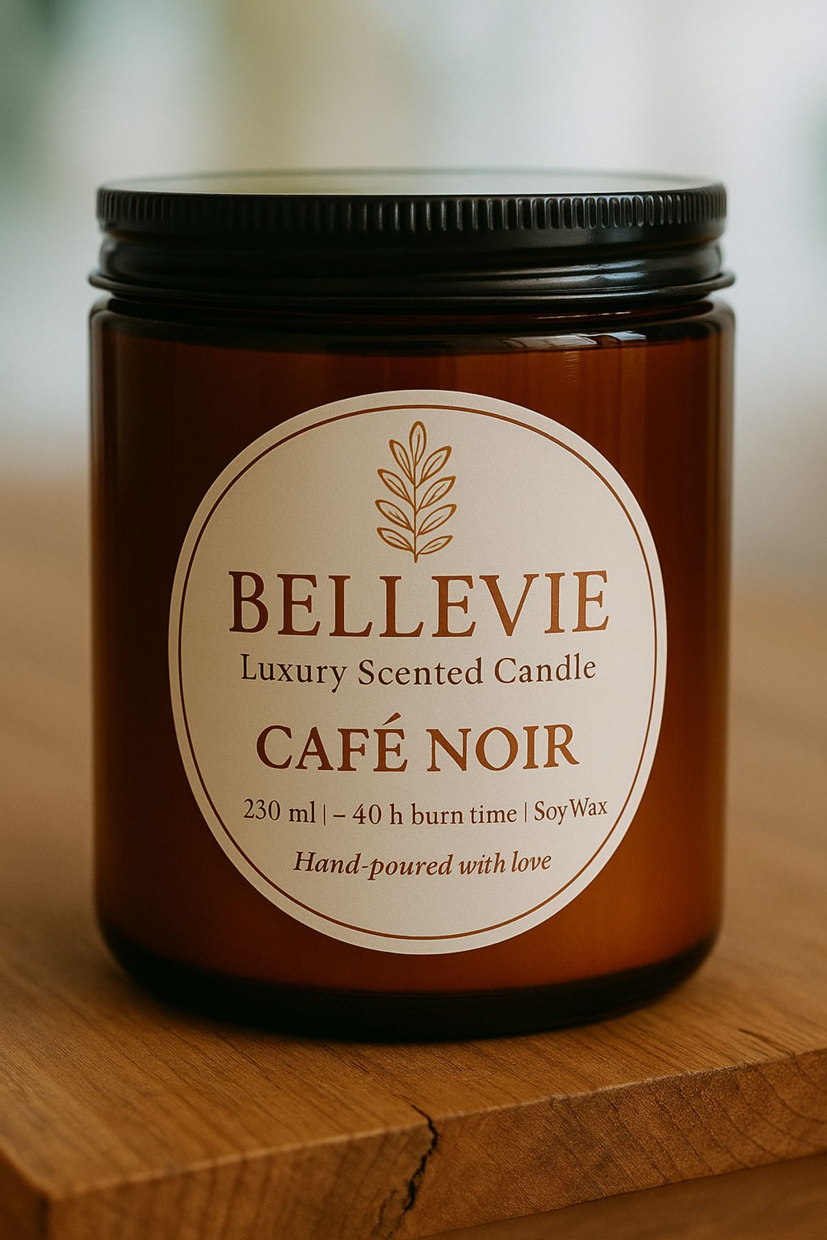 Handmade Cafe kokulu kavanoz mum & bellevie candles
