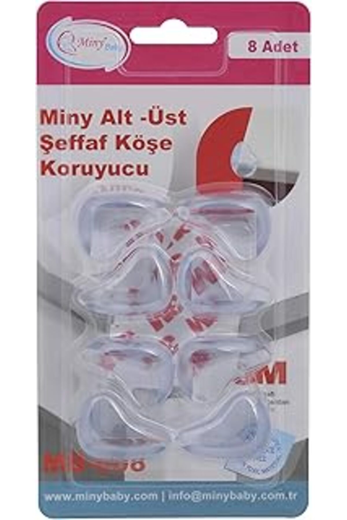 TBSProjects Miny Baby Şeffaf Köşe Koruyucu (8 Adet)