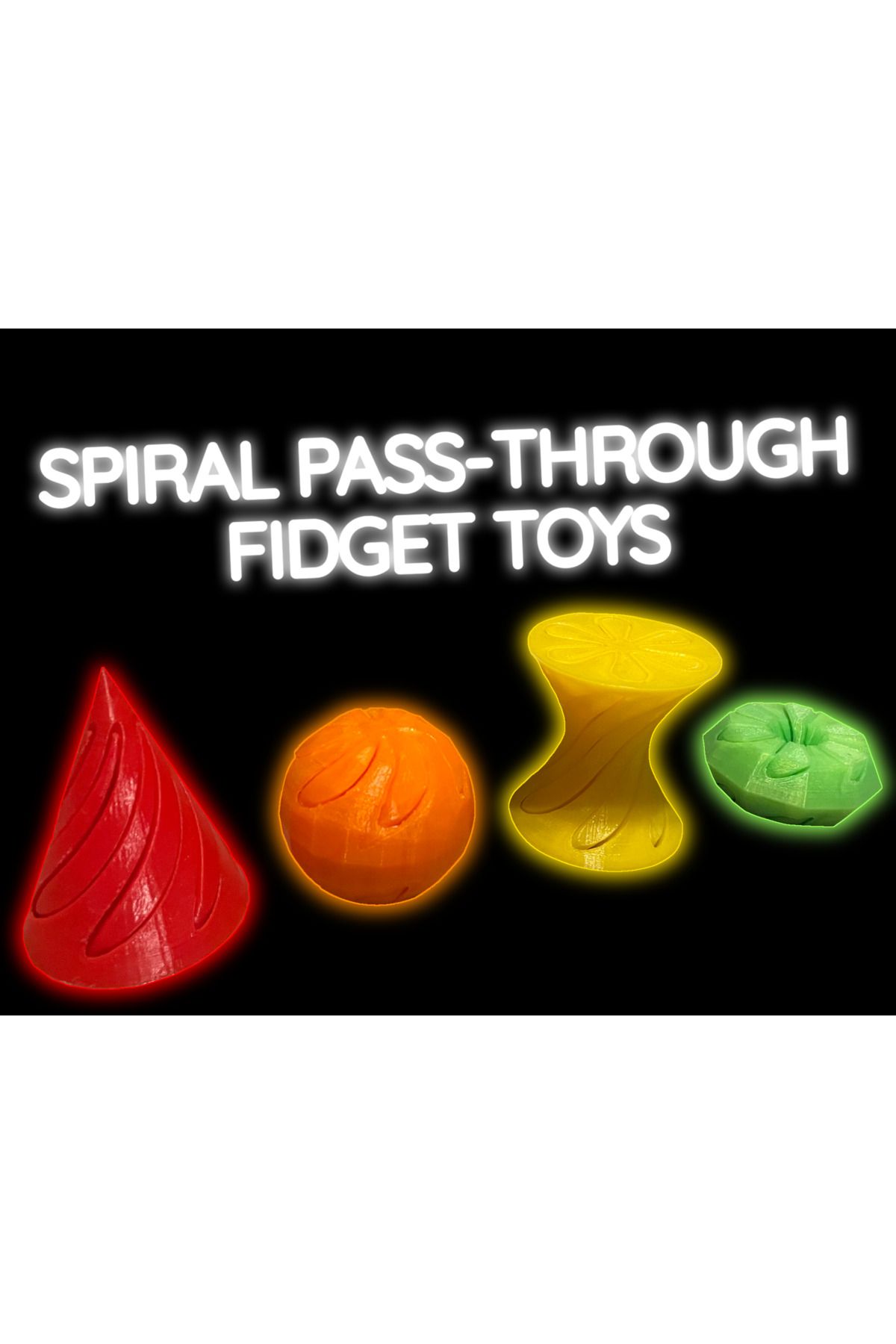 Vision Craft (GÜNCELLEME) Spiral Geçiş Fidget Koni Koleksiyonu Twist Passthrough oyuncakları