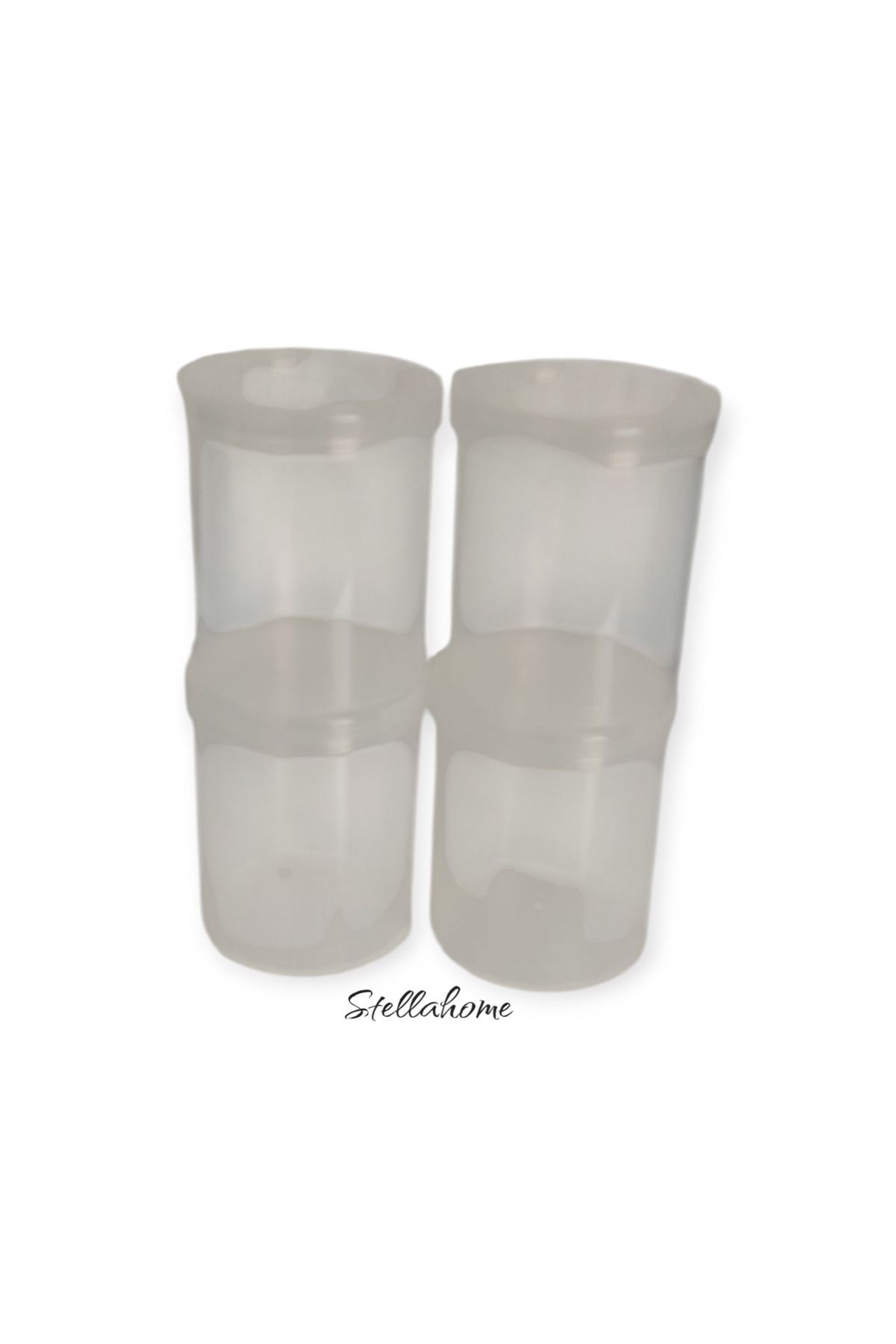 Home-Small Cylinder Transparent Multi-Purpose Round Storage Containers Suitable for Use 4