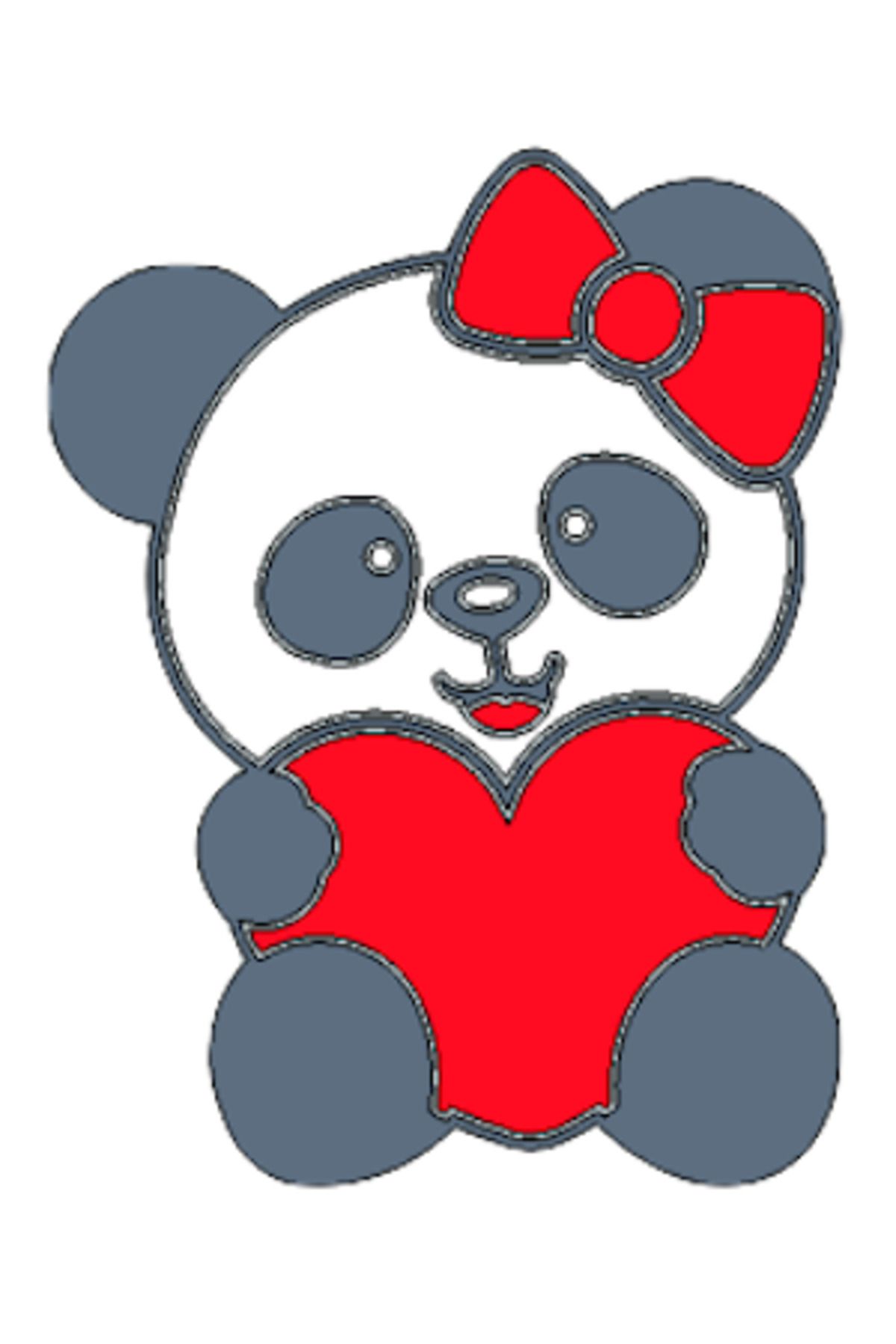 Vision Craft Rozet Mıknatıs Panda (3 Adet)