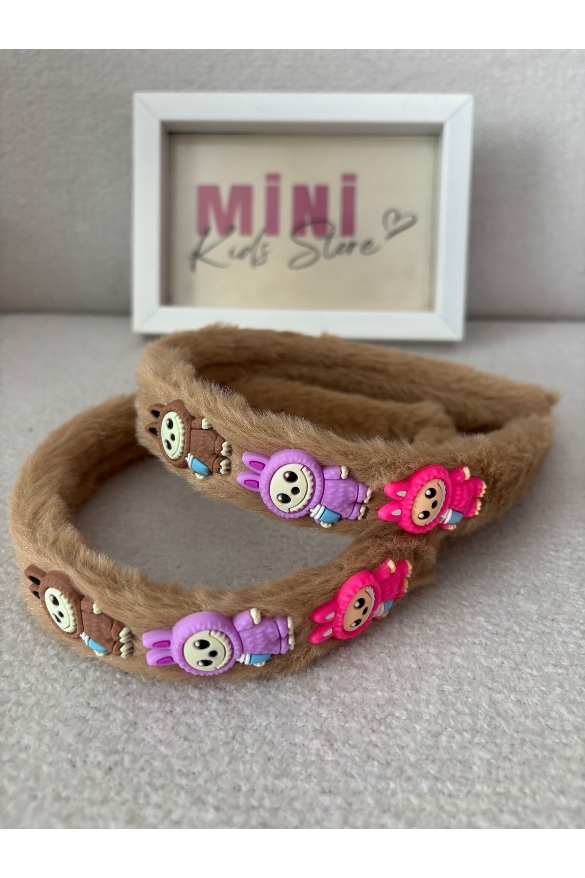 minikidsstore Labubu Tüylü Peluş Çocuk Taç