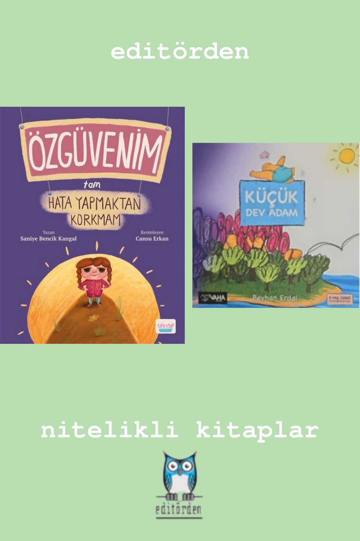 Bilge Kuş Yayınları Özgüvenim Tam Hata Yapmaktan Korkmam - Küçük Dev Adam