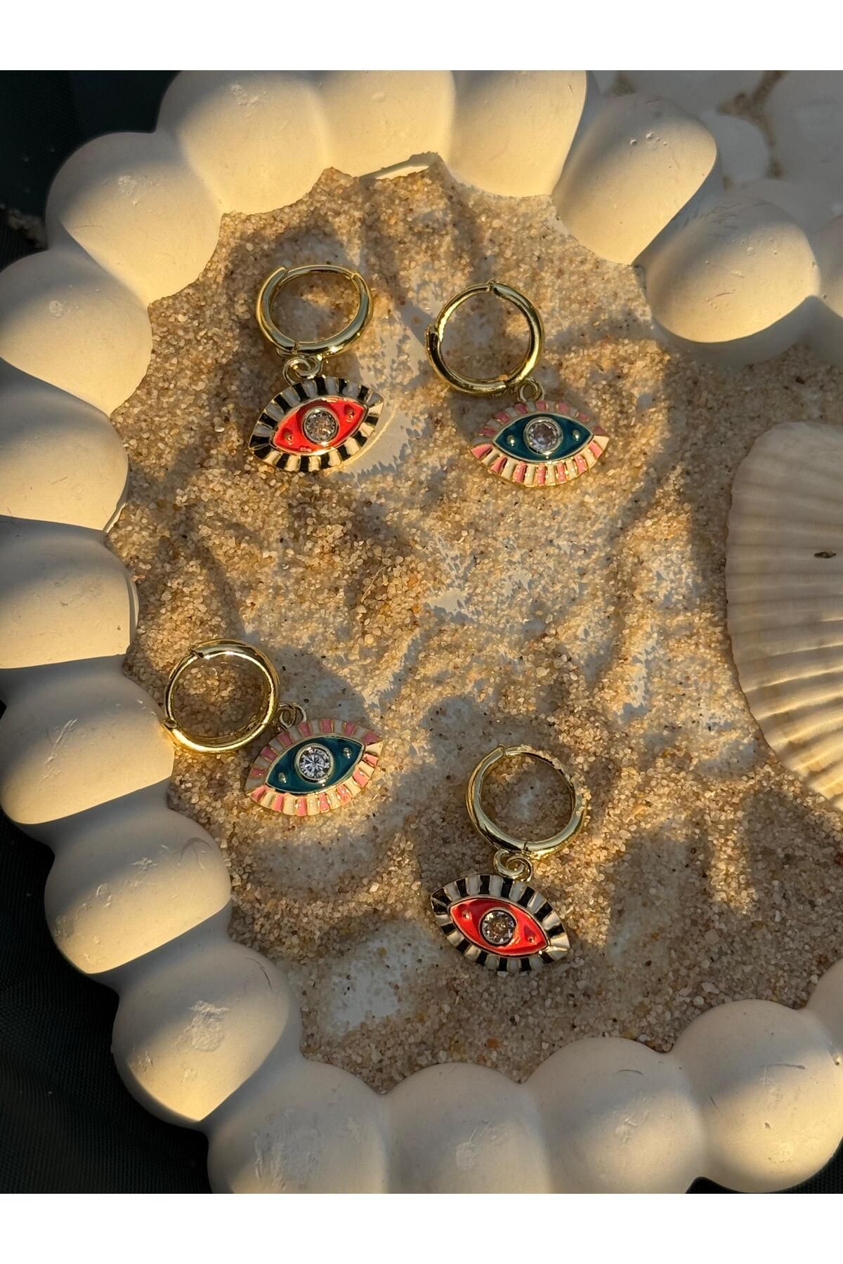 Store Mystic Eye Kırmızı Küpe