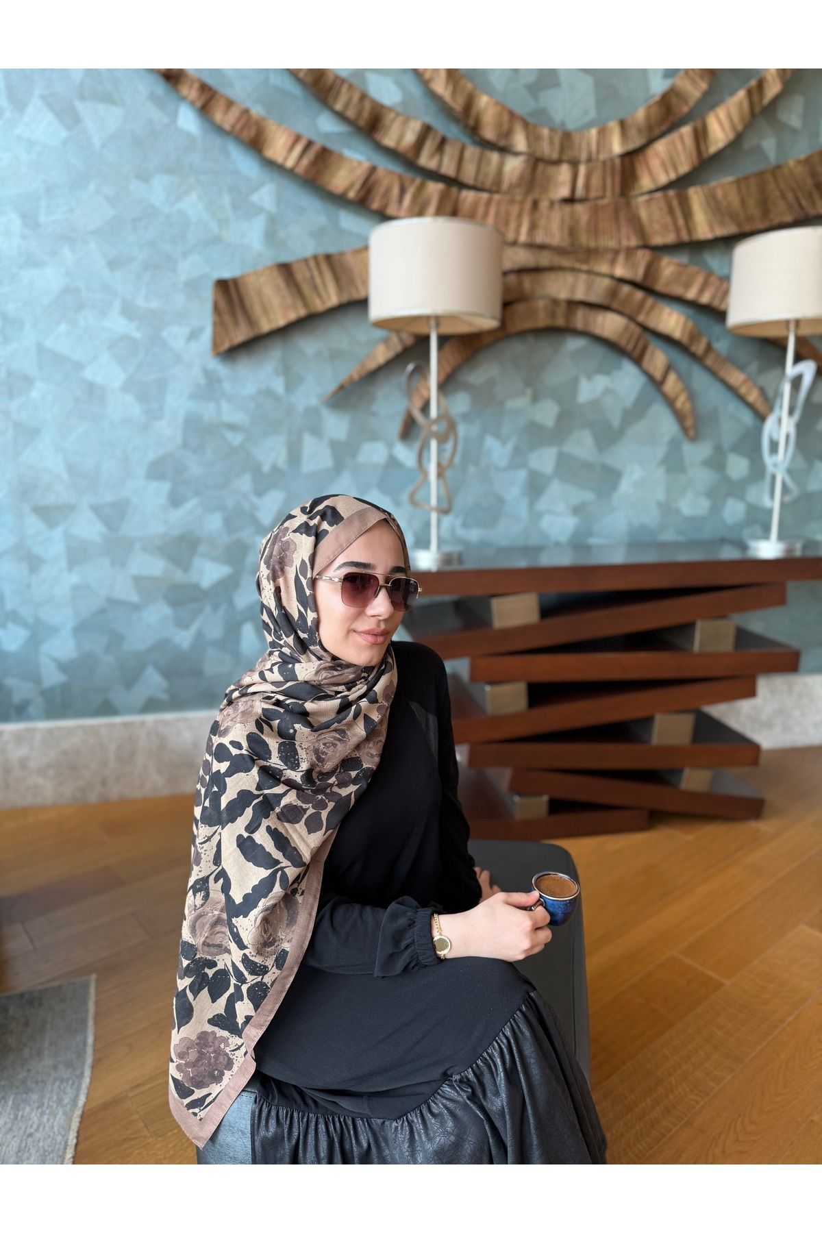 Butik Yaseminofficial Verd Desen Şal