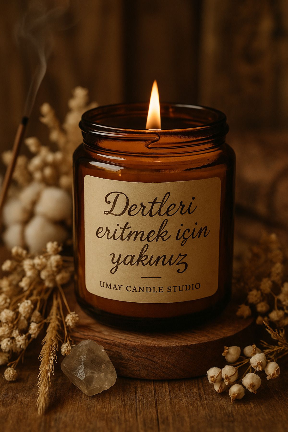 Handmade Kendi Notunu Oluştur Mum
