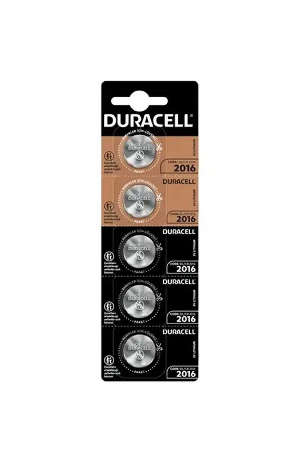 Findit DURA CELL CR2016 LİTYUM PİL 5Lİ PAKET FİYAT (2818)