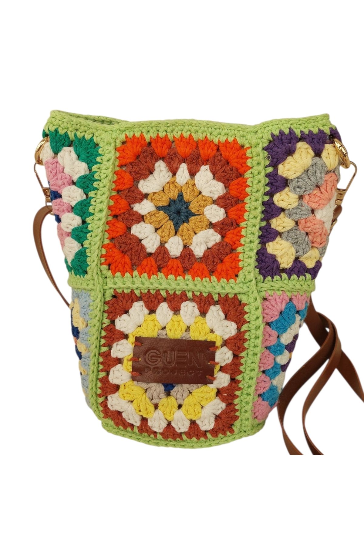 GUENBAG Motifli koton ip torba çanta